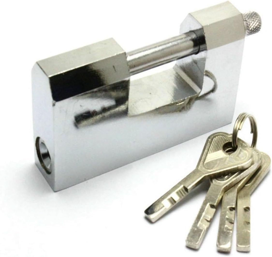 Warehouse Door 90mm Security Lock Padlock w 4 Pcs Keys