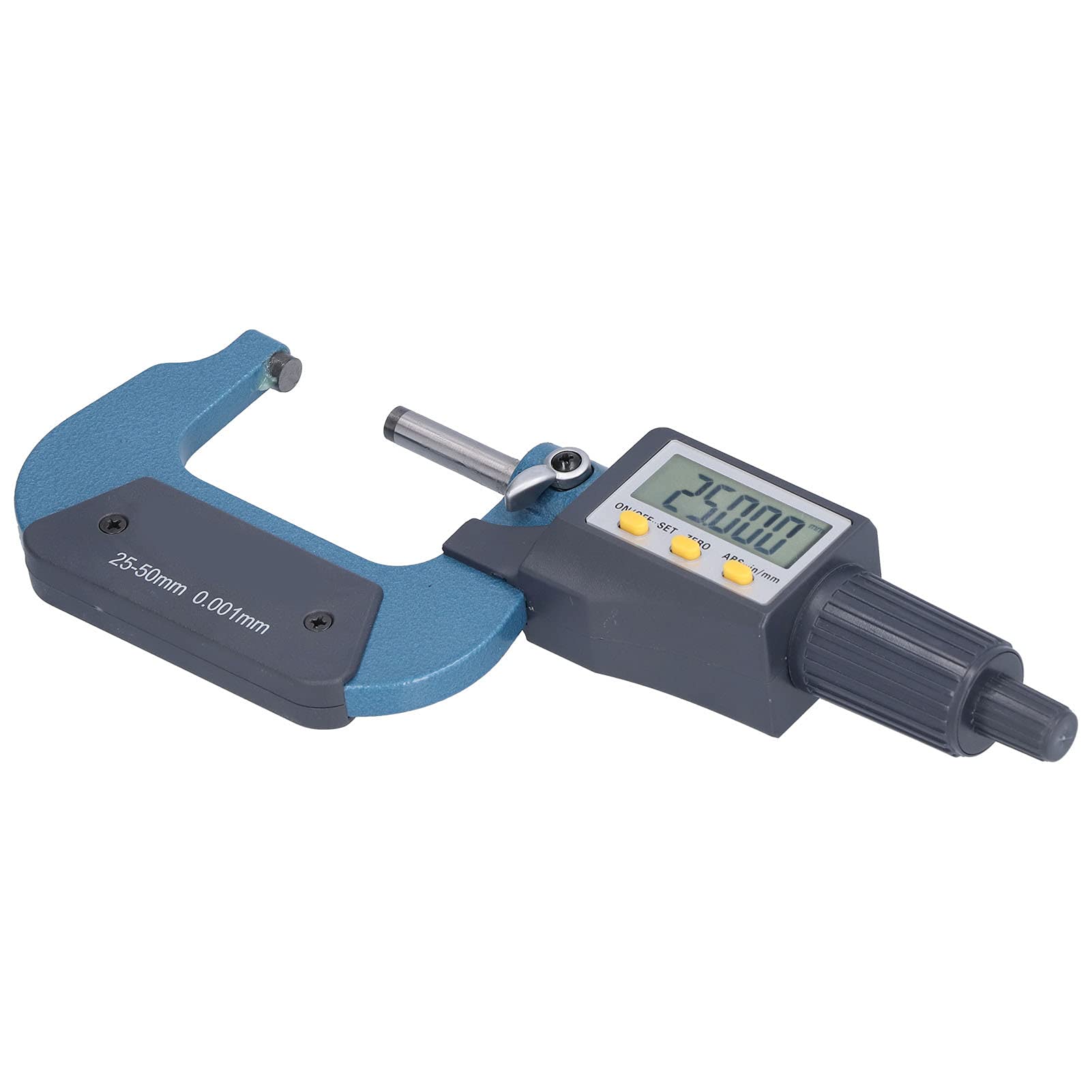 Digitales Mikrometer, Professionelles Dickenmessgerät, 0,00005 Zoll/0,001 Mm Auflösung für Genaue Messungen von 25–50 Mm