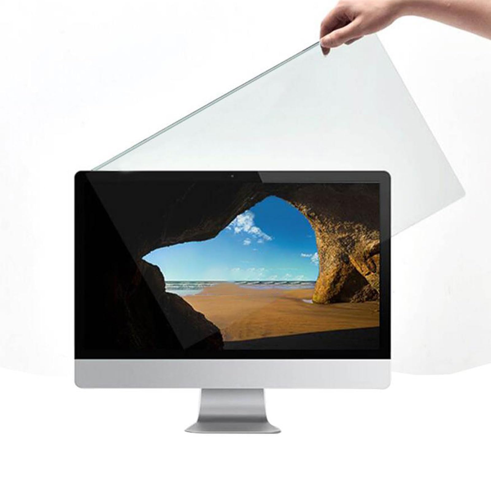 Filtre ecran Lumiere Bleue,Blocage de la lumière Bleue Protecteur d'écran,Amovible Filtre Anti-Lumière Bleu Premium,Film de Protection d'écran pour Ordinateur et Moniteur PC