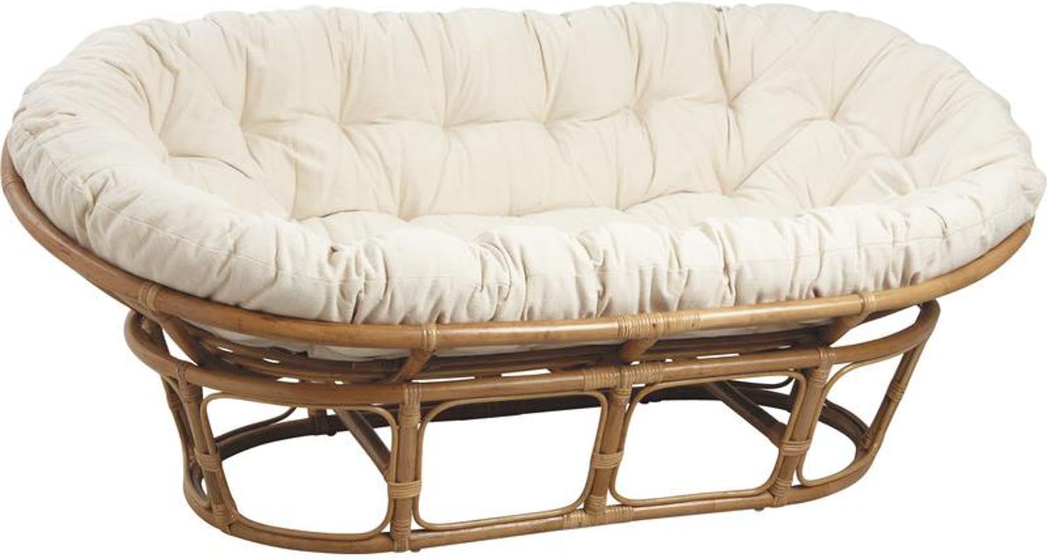 Aubry Gaspard canapé papasan 2 places rotin