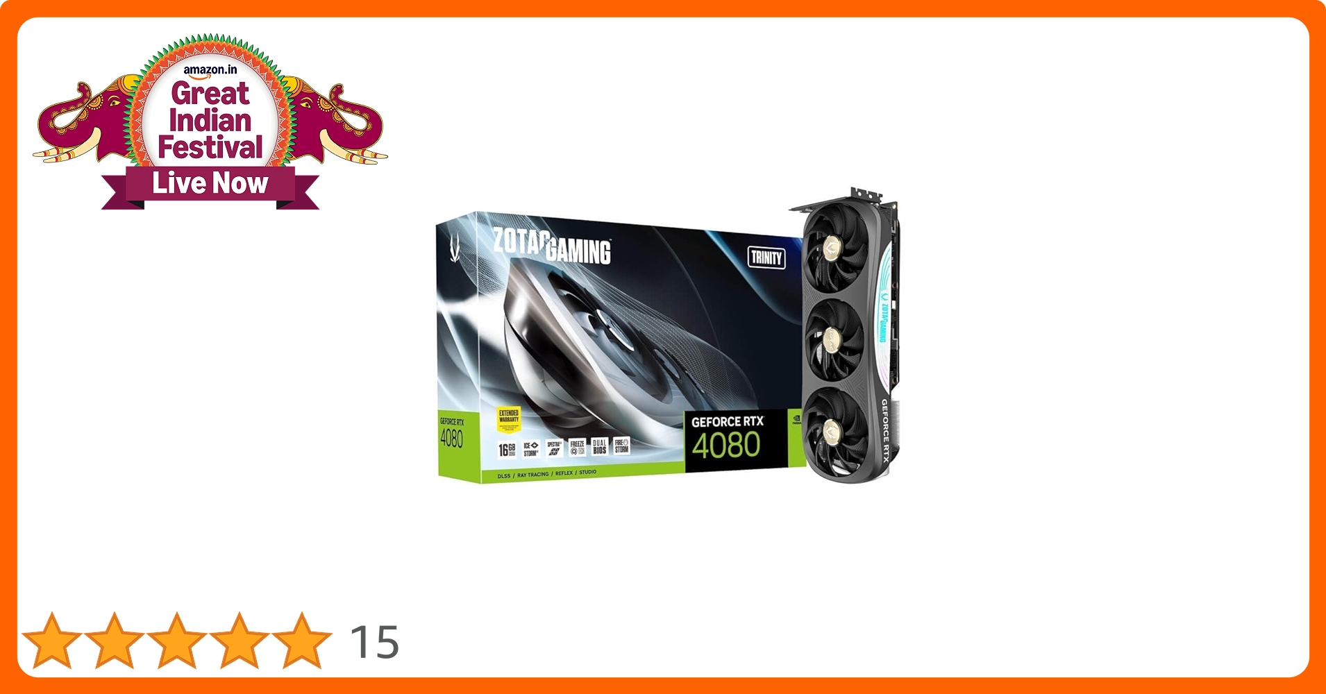 Amazon.in: Buy Zotac Gaming GeForce RTX 4080 16GB Trinity