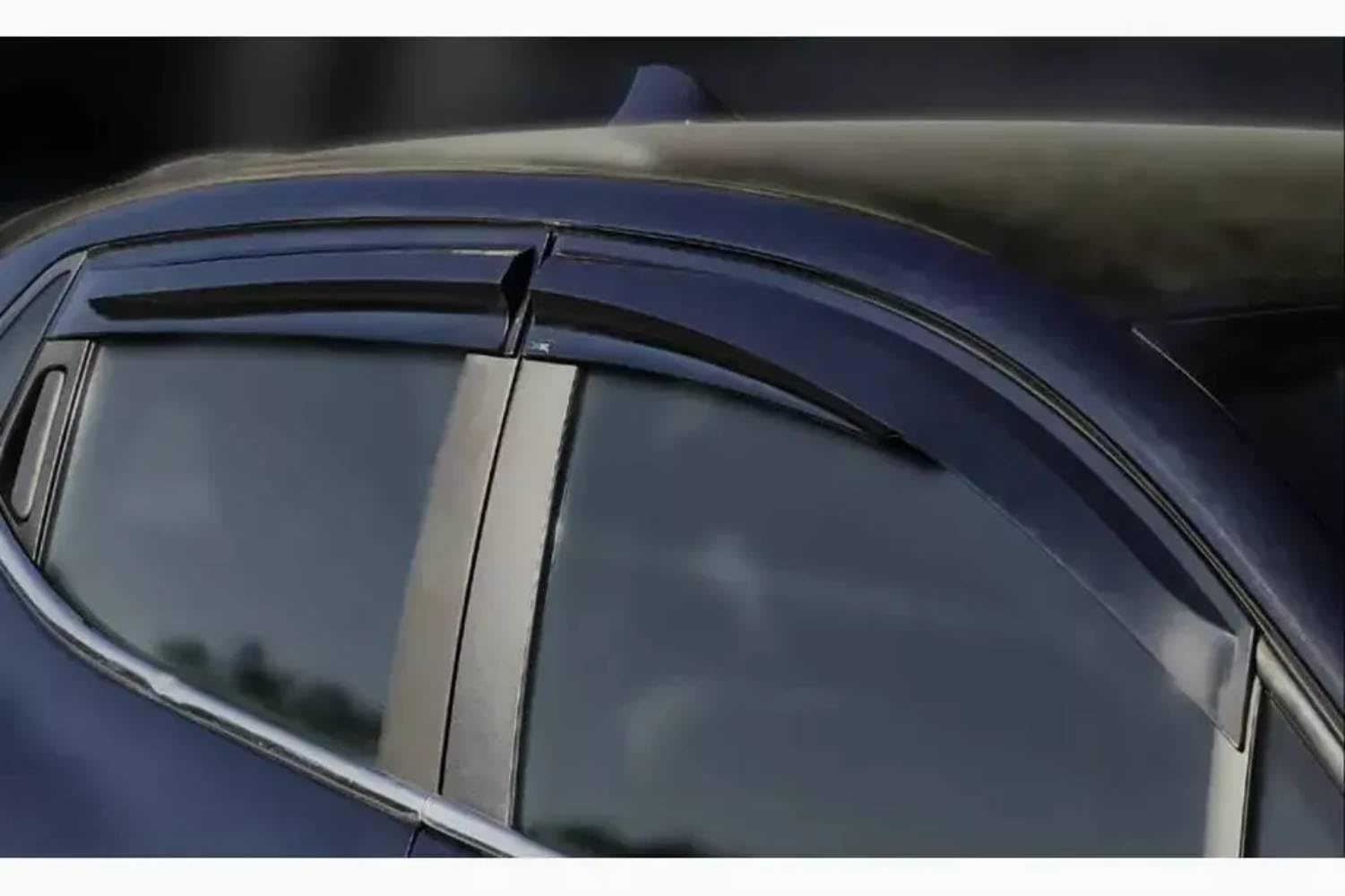 Deflectores de viento Deflectores de aire Deflectores de lluvia Deflectores de ventana lateral Compatibles con Renault Clio 4 2012-2019 Protección contra la lluvia para ventanas de coche