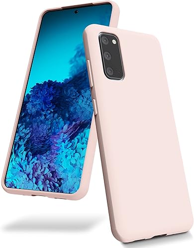 Goospery Funda de silicona lĂquida para Samsung Galaxy S20 (2020) con forro de microfibra suave, color arena rosa Goospery Funda de silicona lĂquida para Samsung Galaxy S20 (2020) con forro de microfibra suave, color arena rosa