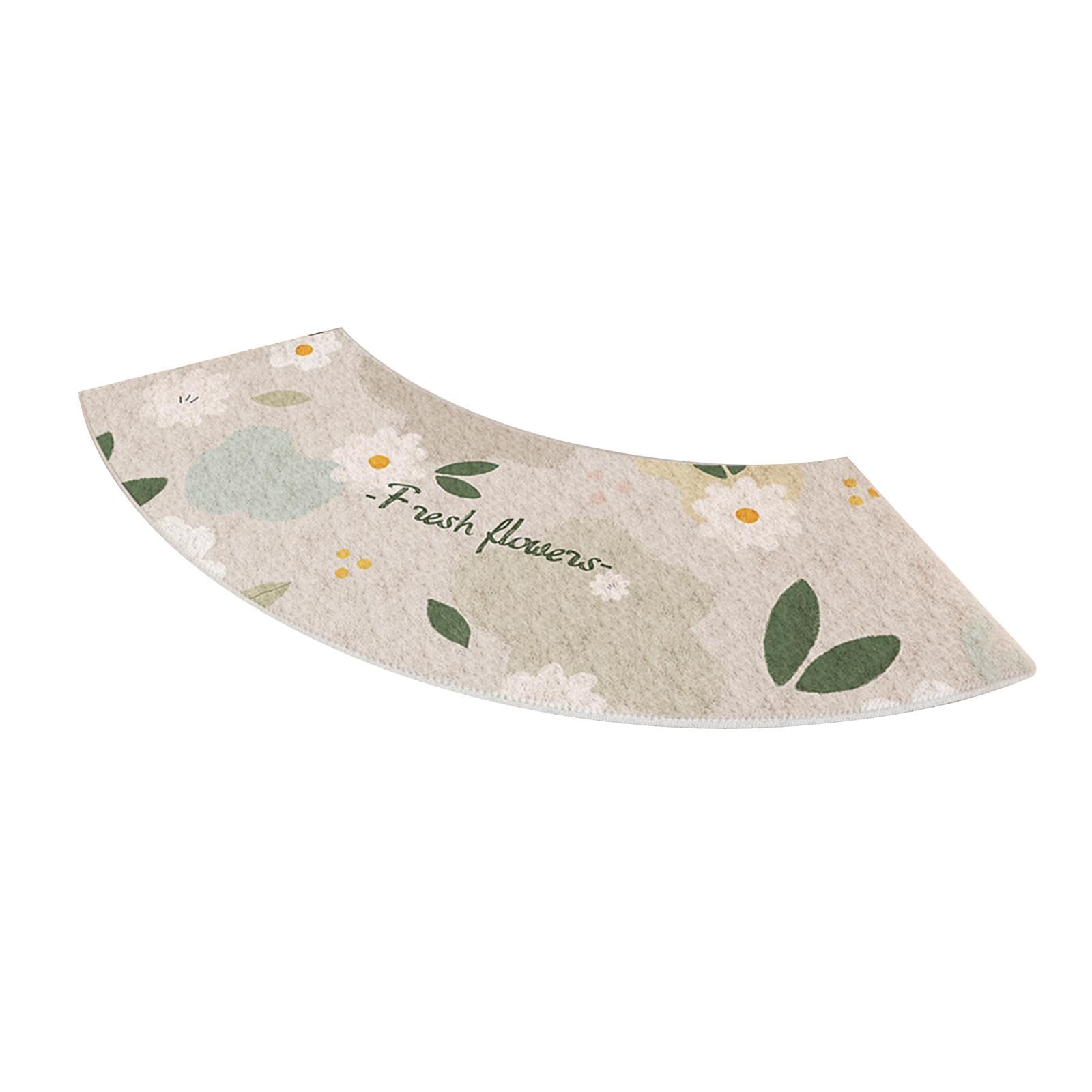 Tapis de douche incurvé absorbant pour sécuriser et sécher le sol de salle de bain