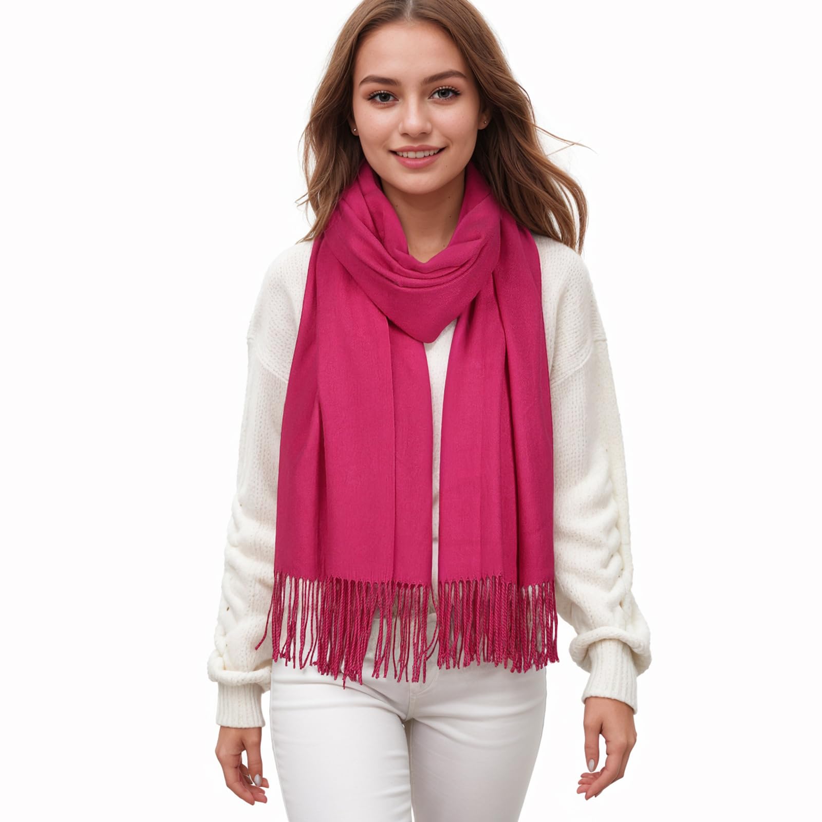 SWAT PANY Scarfs for Women Pashmina Shawls and Wraps for Women Wedding Ladies Scarf for Winter