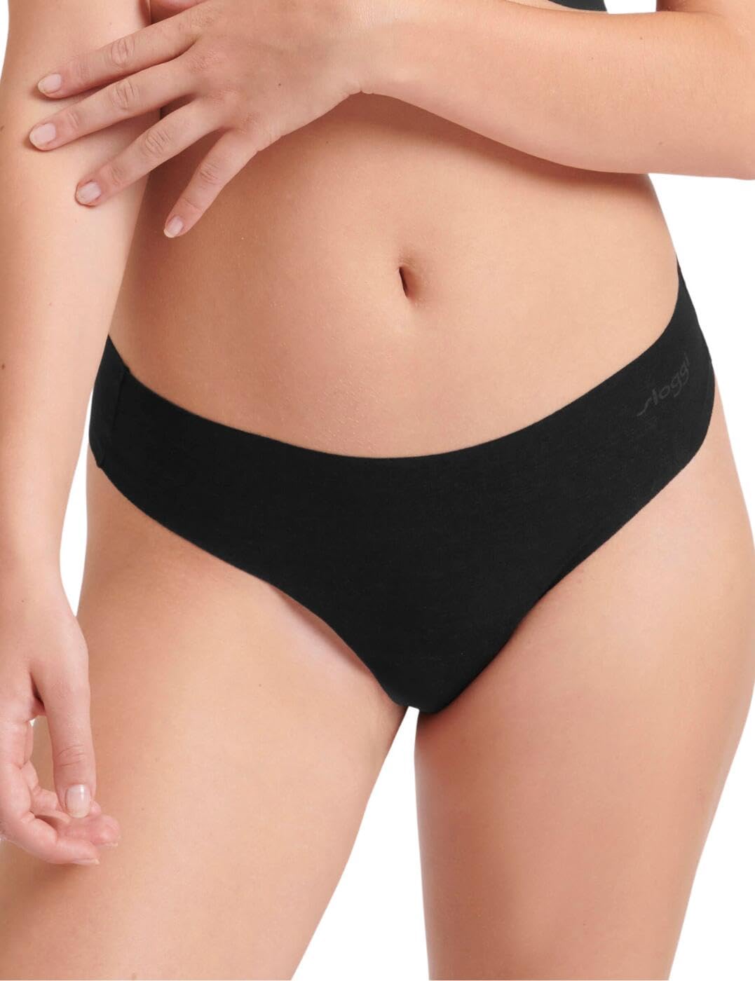 Sloggi Women's Black Zero Modal 2.0 Hipstring Briefs, Medium