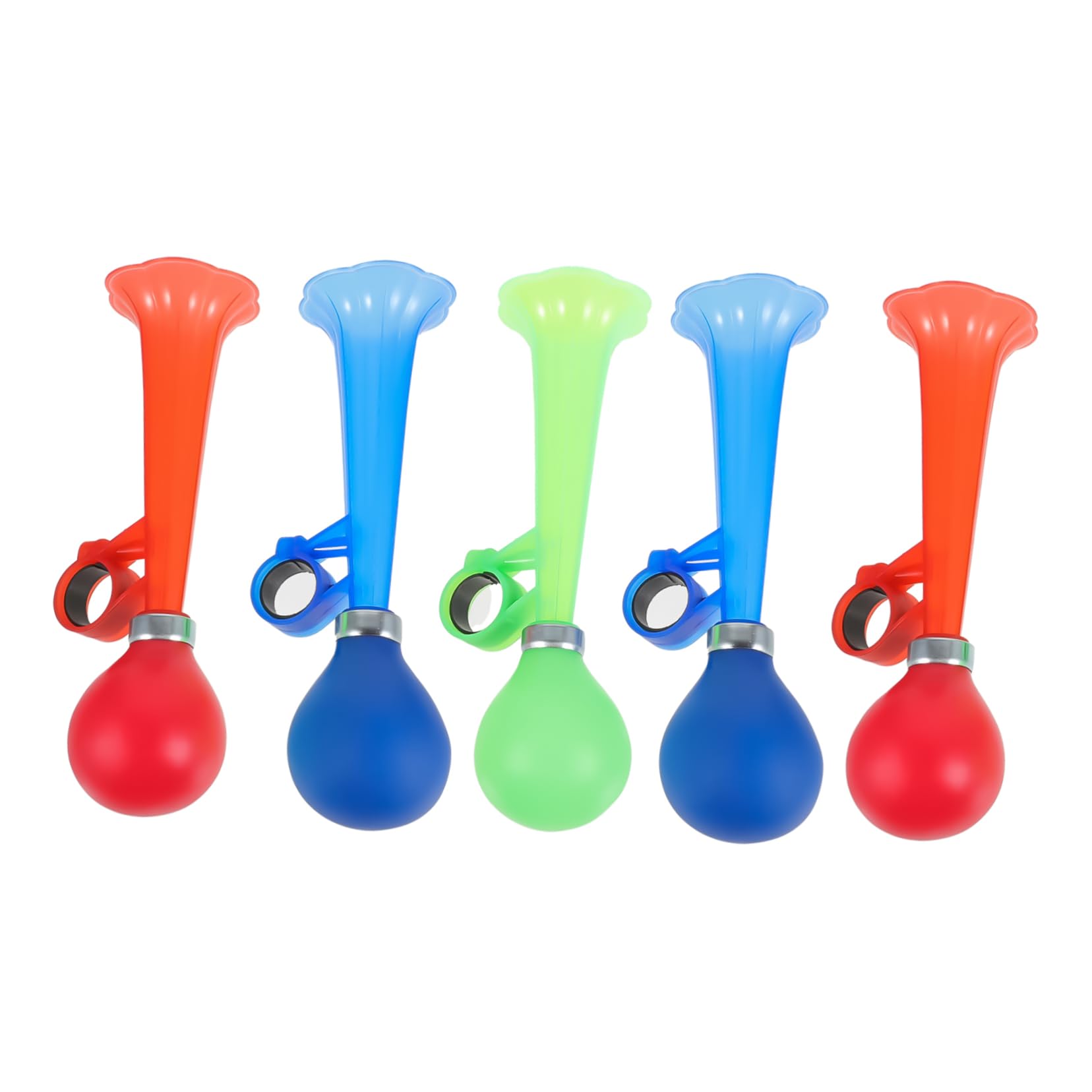 balacoo Bicycle Horns for Safety 5pcs Bike Horns Easy to Install on Either Side of Handlebars for Boys and Girls Adults Random Color