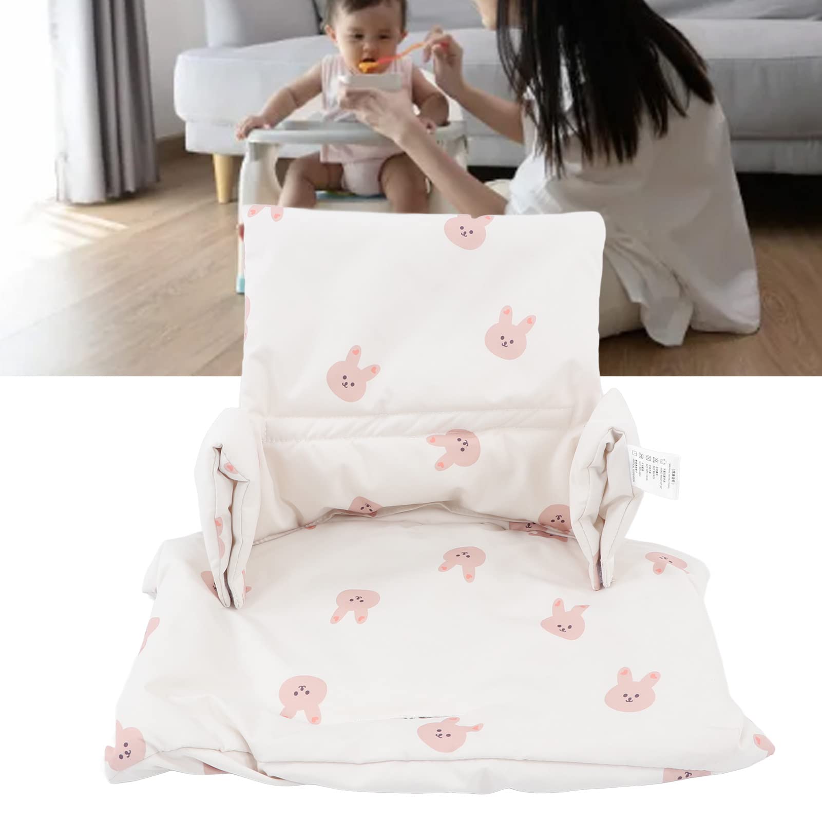 Coussin de Chaise Haute, Facile à Installer, Entièrement Essuyable, Coussin de Siège pour Chaise Haute pour Garder bébé à L'aise Pendant les Repas, Coussin de Soutien de Chaise (Tapez B)