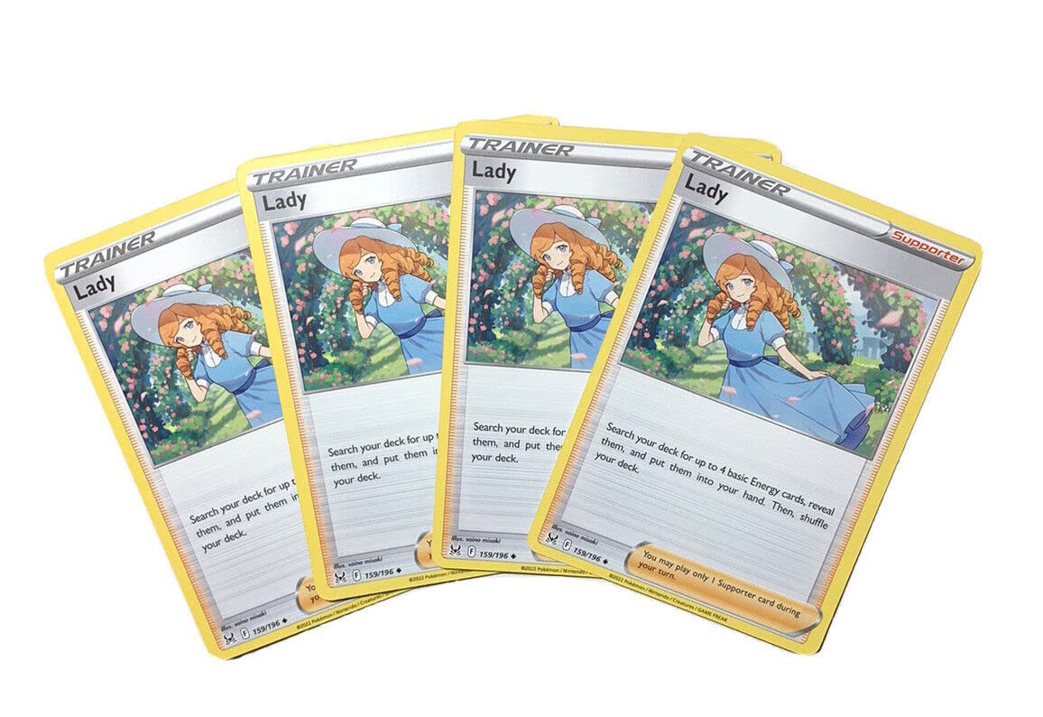 Lady 159 196 Lost Origin 4x Pokemon Trainer Card Playset | Desertcart Gambia