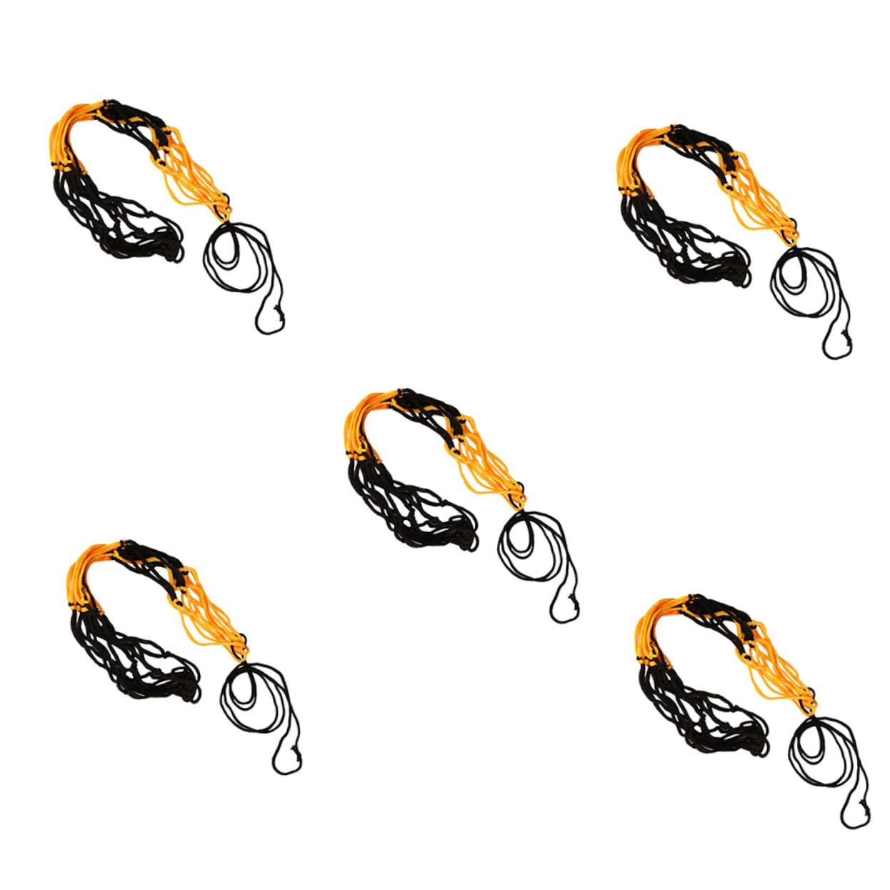 VICASKY 5Pcs Multi Function Net Bags for Sports Balls Durable Wear Resistant Basketball Football Soccer Storage for School Training Use
