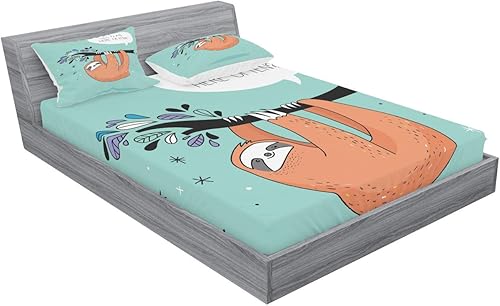 Miniatura 106 de Ambesonne - Juego de sábanas bajeras y fundas de almohada, diseño clásico botánico, plantas de jardín vintage, juego de 3 piezas con estampado