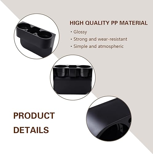 Miniatura 4 de Paquete de 1 portavasos para automóvil, organizador de espacio para asiento de vehículo, caja de almacenamiento multifuncional, productos para el