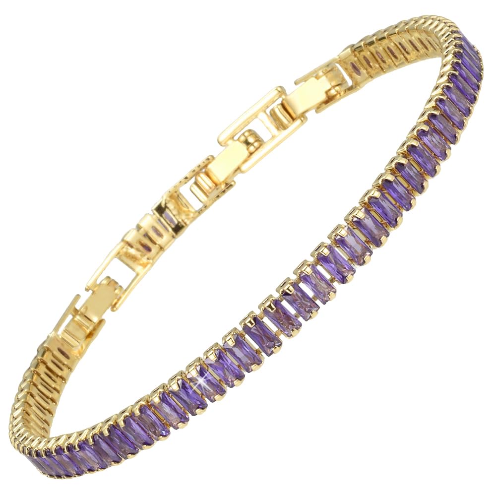RIZILIA Not-Your-Basic Minimalist to Statement CZ Tennis Bracelet for Women