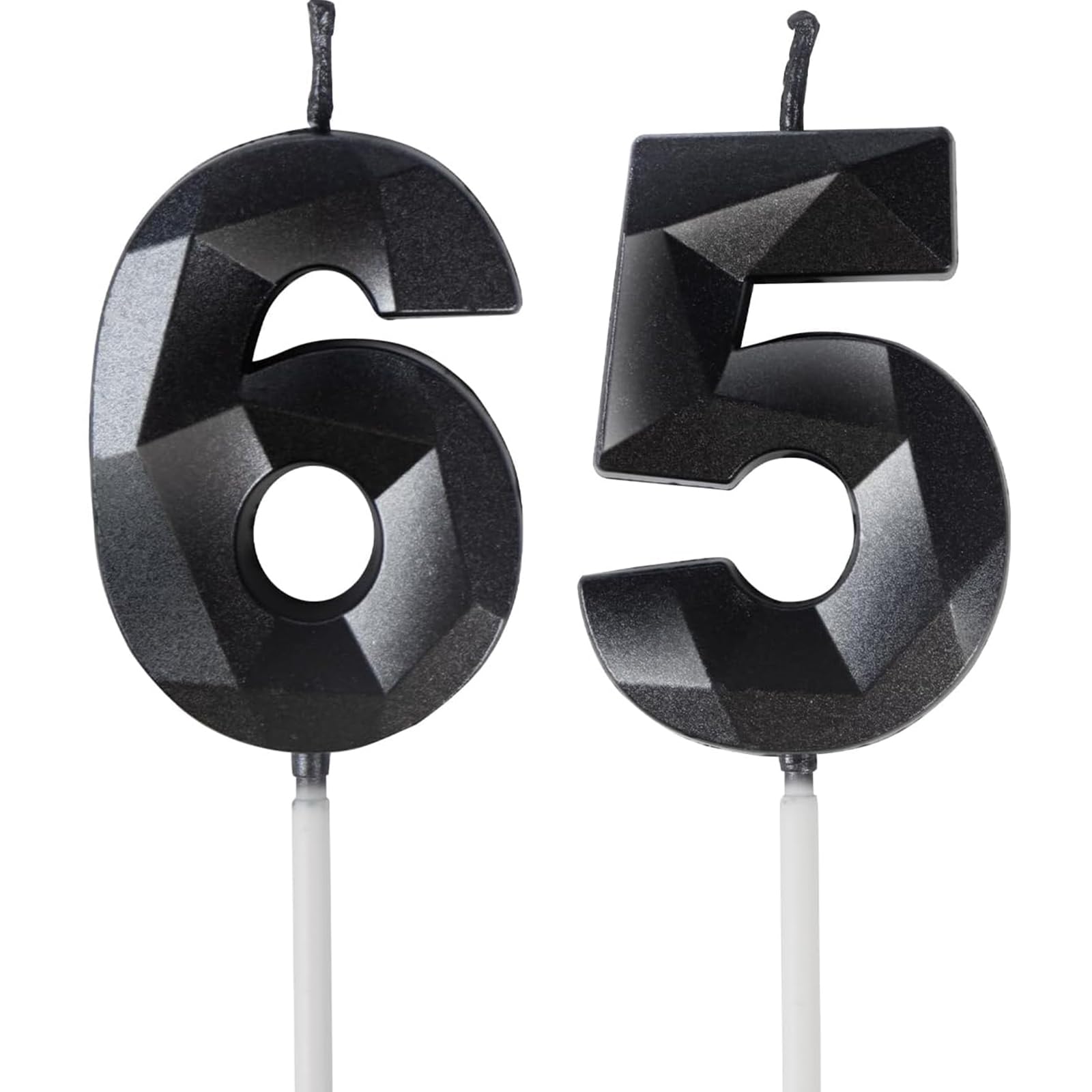 Yiran 50th Birthday Candles, Gold Number 50 Happy Birthday Candles, Cake Topper Decorations for Birthday Party, Wedding Anniversary Celebration Supply — view 146