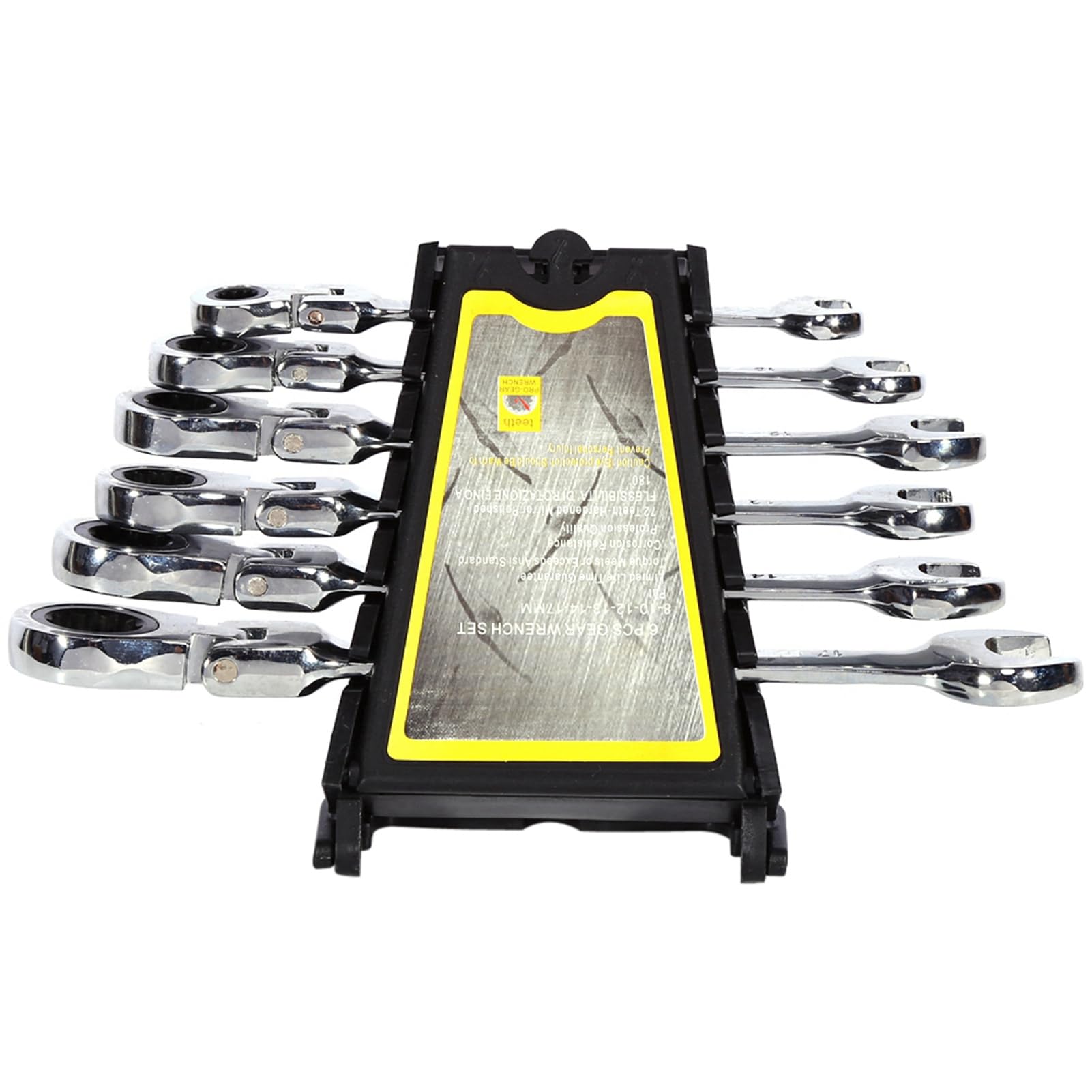 WZDDXUNSF 6pcs Ratchet Combination Wrench Spanner Hand Tool Set Easy to Carry for Various Purposes is
