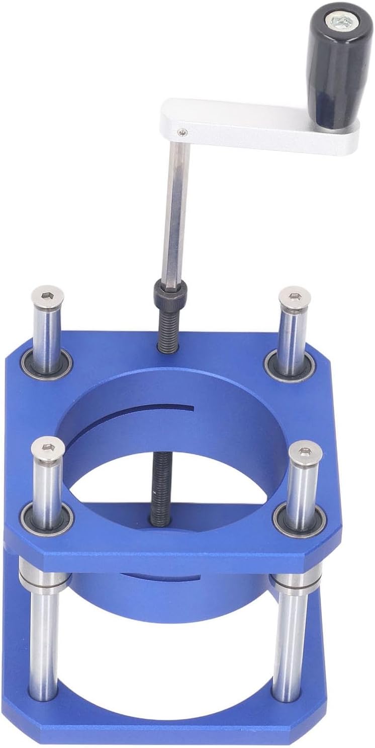 Router Lift Base System Durable Aluminum Alloy Adjustable Lifting Range 0 54mm for Woodworking Tools Compatible with 64 65mm Outer Diameter