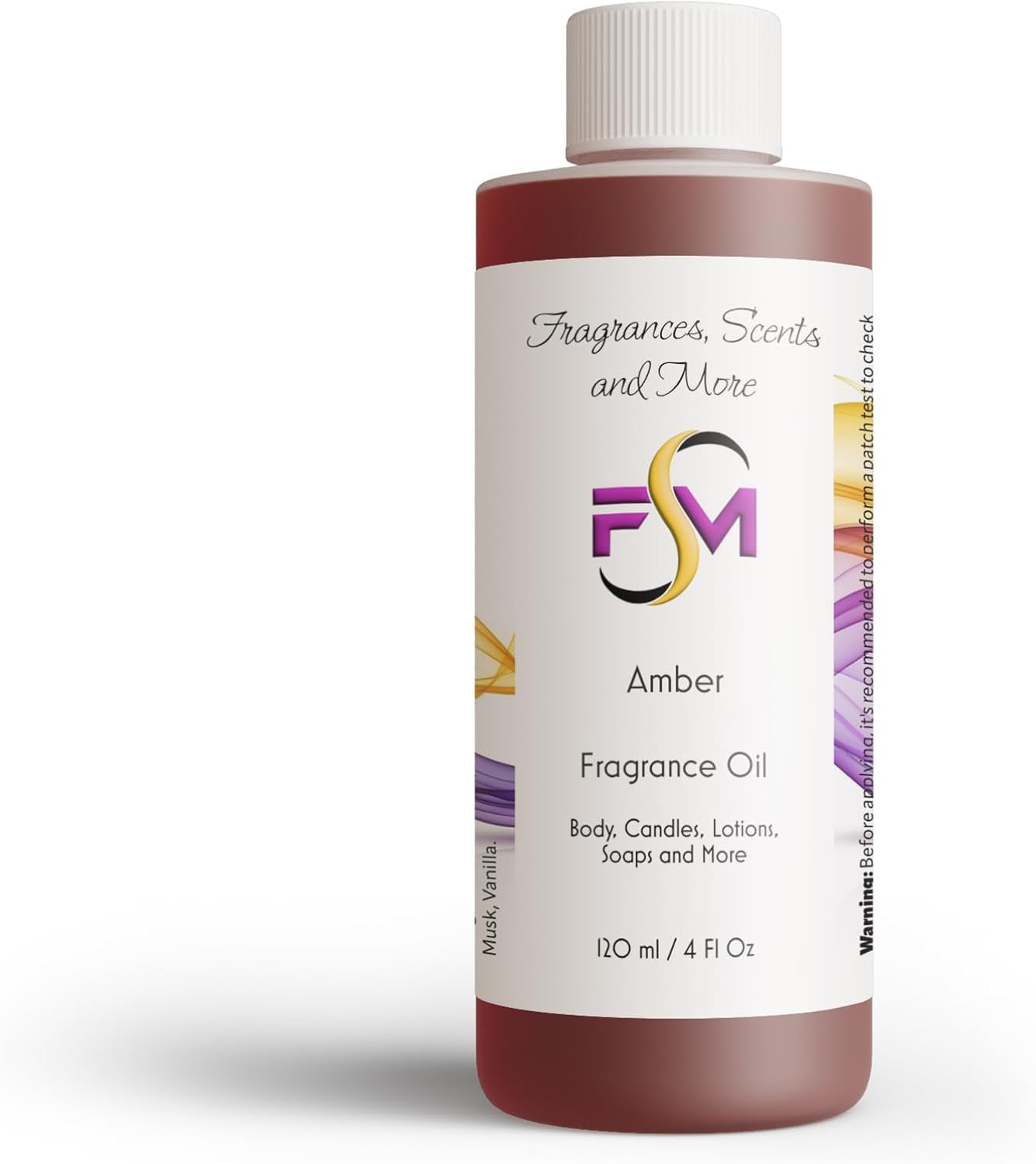 Amber Fragrance Oil - 4 Fl Oz Plastic Bottle (120ml)