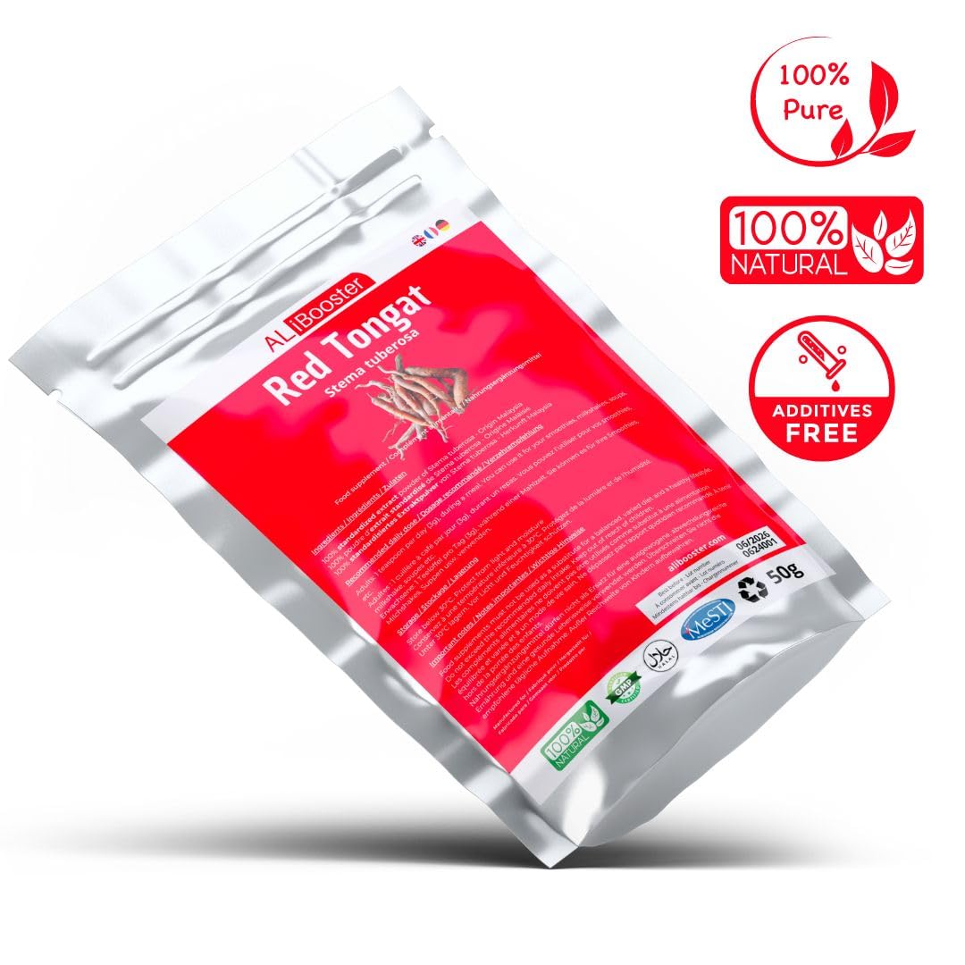 50g de Ginseng Malaisien Rouge en Poudre Pure – Stema tuberosa Idealny do zup, smoothie & deserów