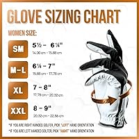 Vista 6 de Copper Tech Plus Ladies Golf Gloves Women (2nd Gen) Copper Compression Joint Support with Flexible & Comfortable Fit Tacky Silicone Pad