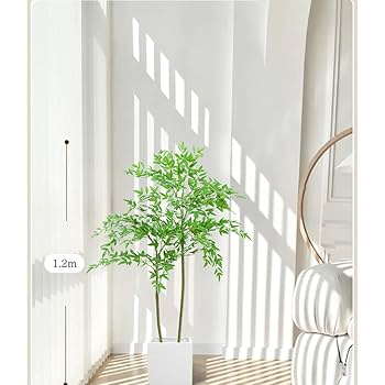 人工観葉植物 約150cm 緑色葉 Amazon｜HGJH 大型観葉植物 フェイク フェイクグリーン 大型