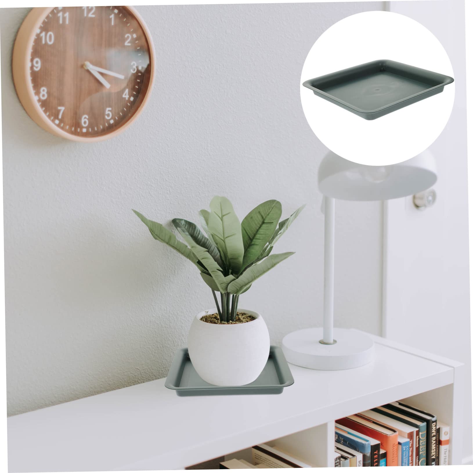 Bandeja de plástico para maceta, platillo para plantas, planta de goteo