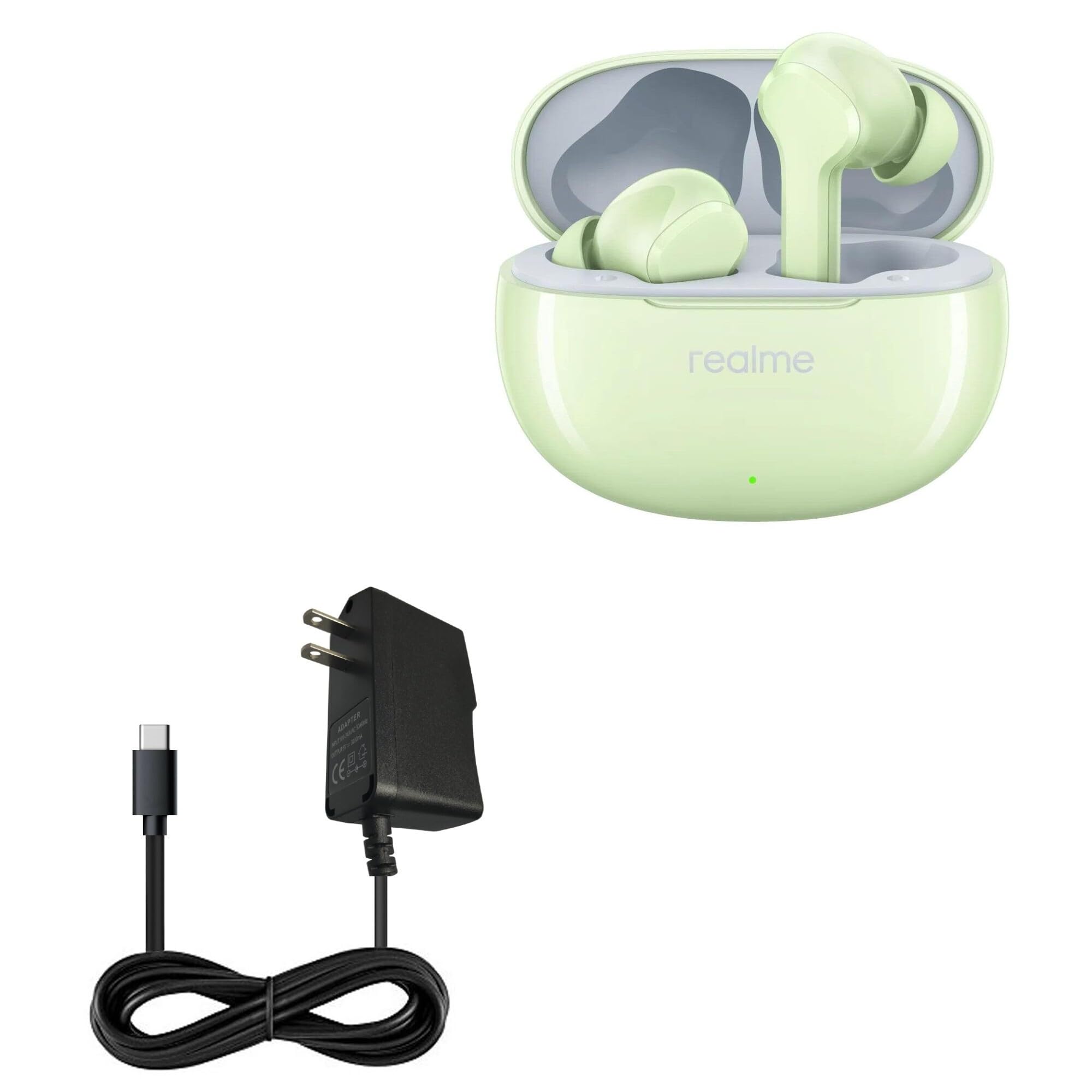 BoxWave Charger Compatible with Realme Buds T110 - Wall Charger Direct (5W), Wall Plug Charger