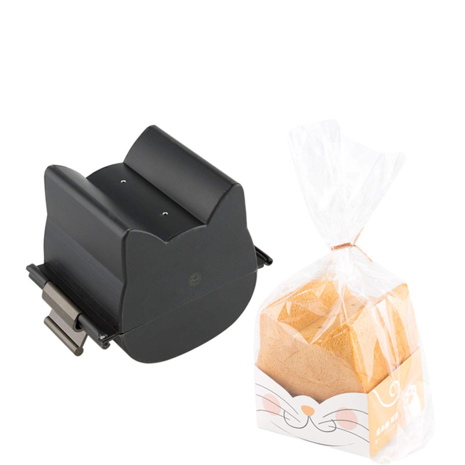 Pullman Kastenform mit Deckel, Aluminium-Brotbackform, antihaftbeschichtet, Toastform mit 20 Plastiktüten und Bindebändern für hausgemachtes Brot