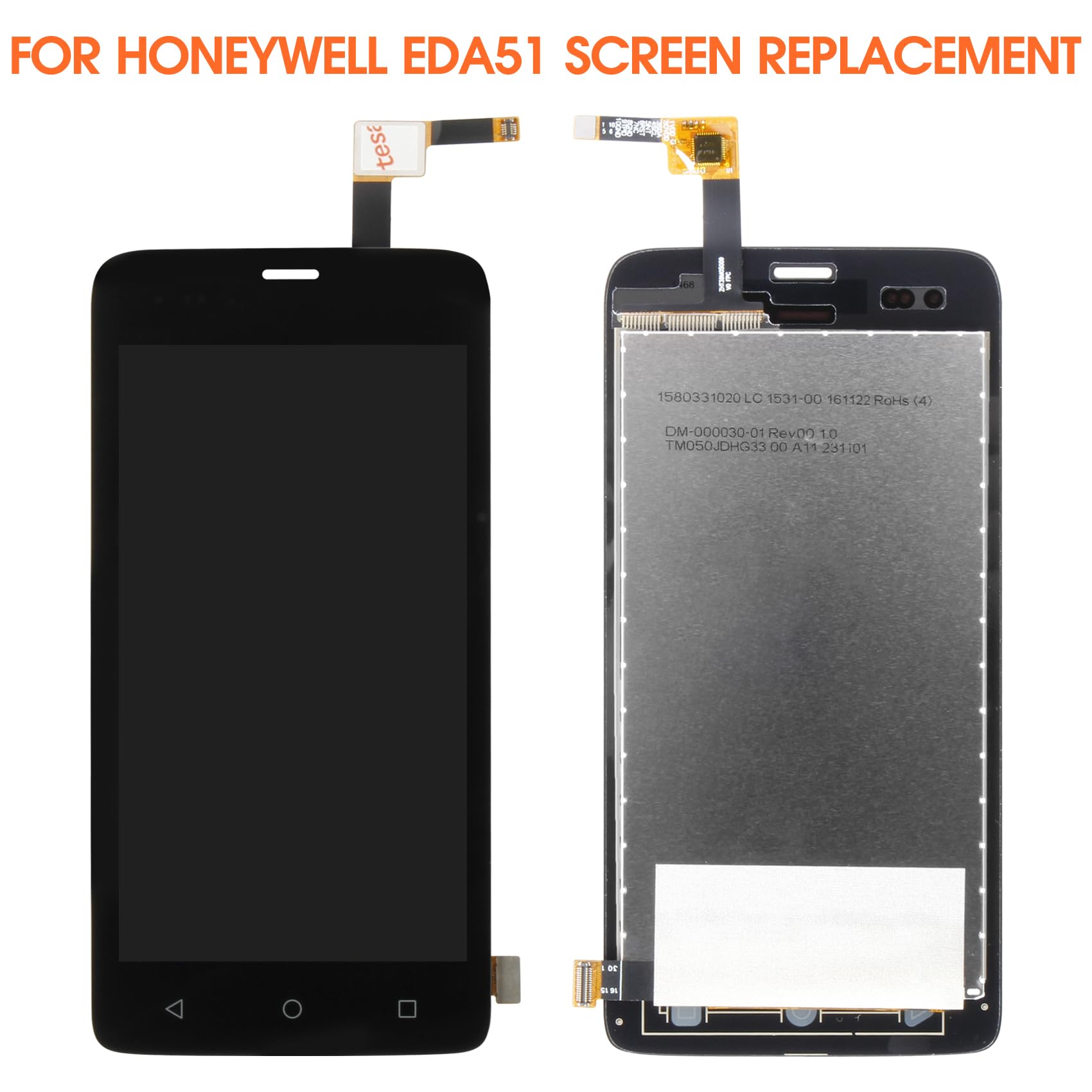 AGCUT Display LCD per Honeywell EDA51 Schermo di Ricambio per Honeywell EDA51 Display LCD Touch Screen Digitalizer Sostituzione Schermo Assemblea di Riparazione con Strumenti, Nero