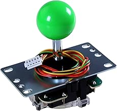 SANWA JLF-TP-8YT Joystick vert original – Pour jeu d'arcade Jamma 4 et 8 positions réglables, compatible avec Catz Mad SF4 Tournament (Green Ball Top) S@NWA