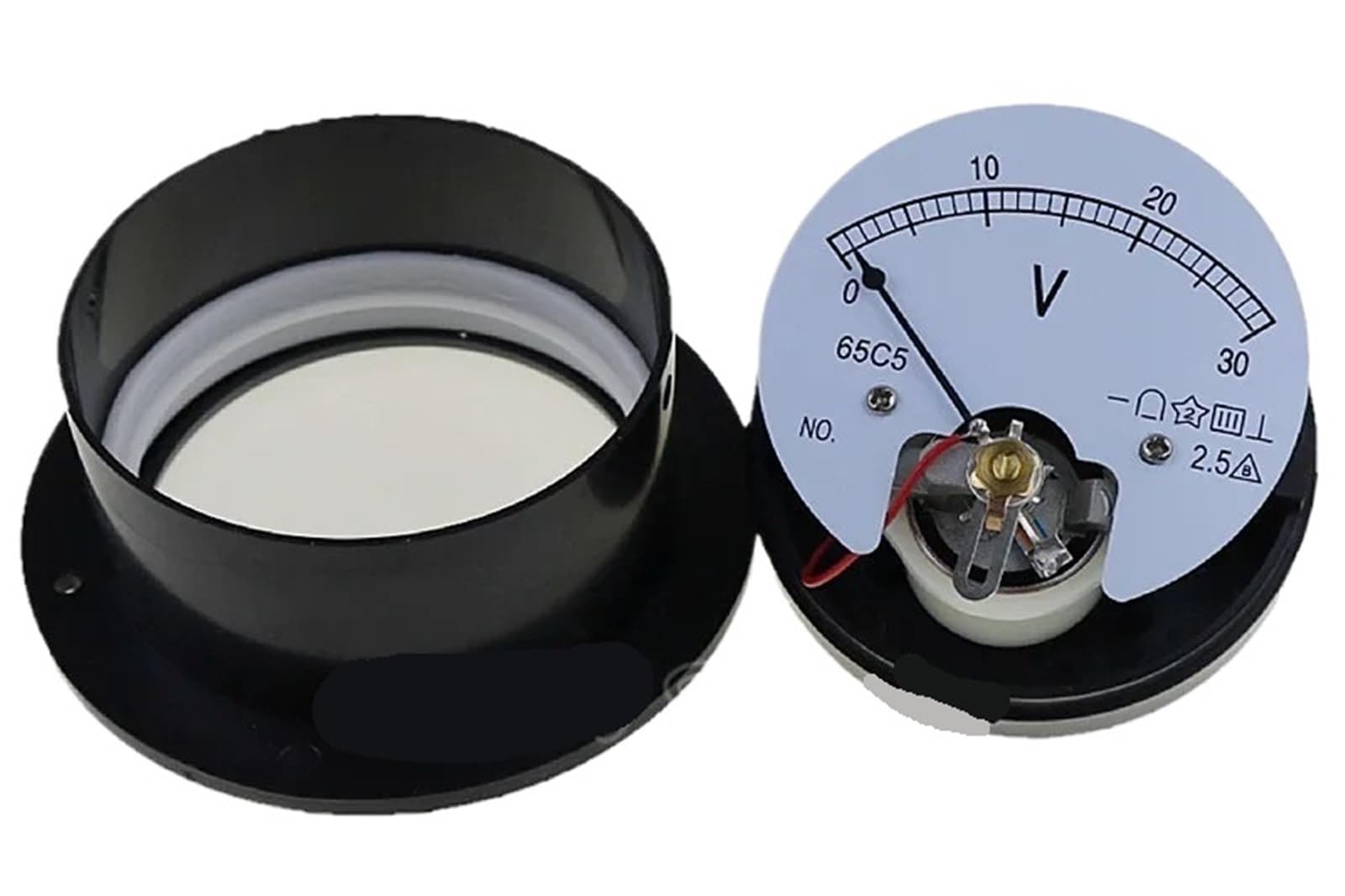 62T2/65C5 3V 5V 10V 15V 20V 30V 50V Classe 2.5 Voltmetro analogico Misuratore di tensione Misuratore di tensione(30V)