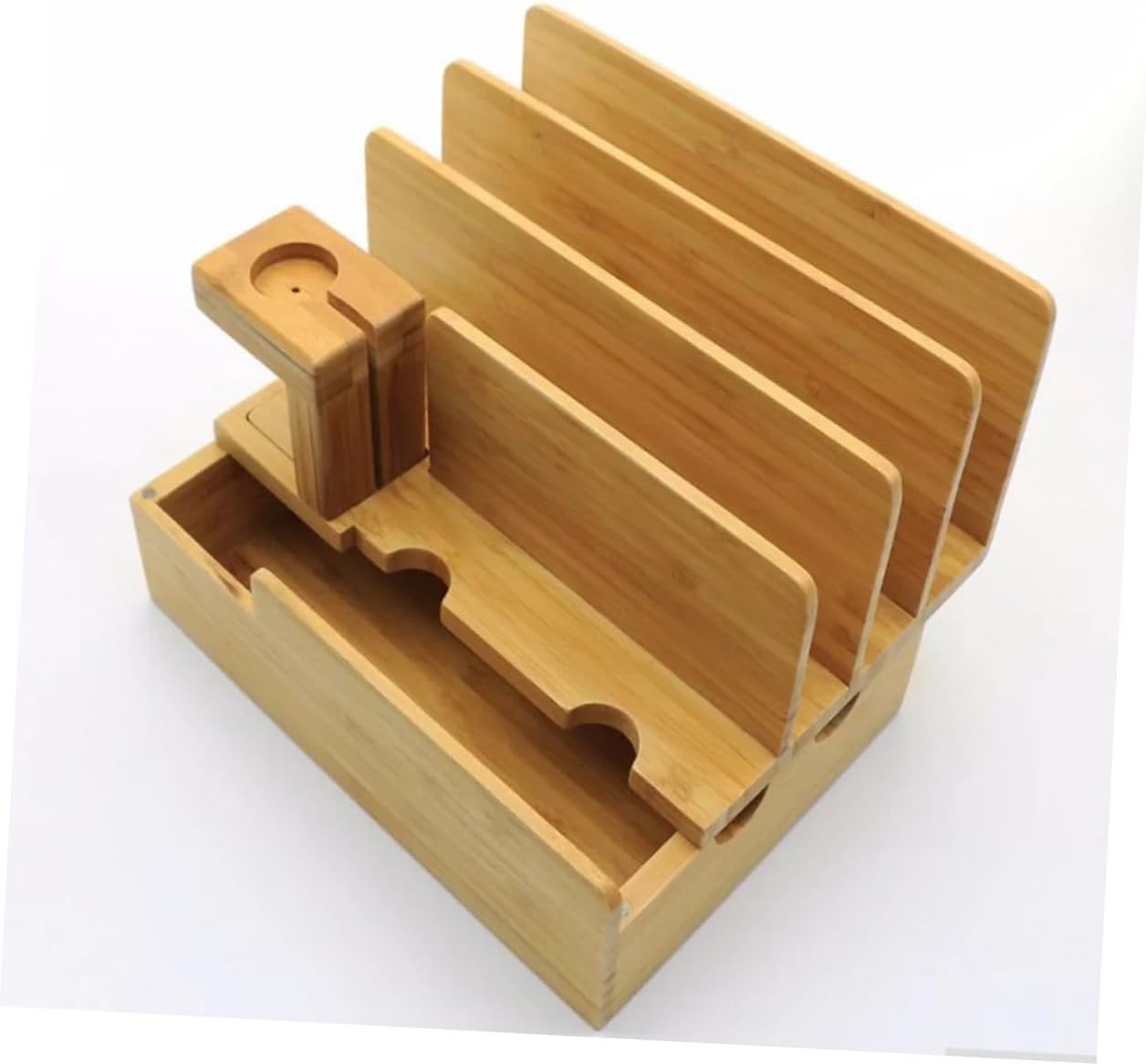 Bamboo Watch Charger Stand Wireless Charger for Portable Charging Display Stand