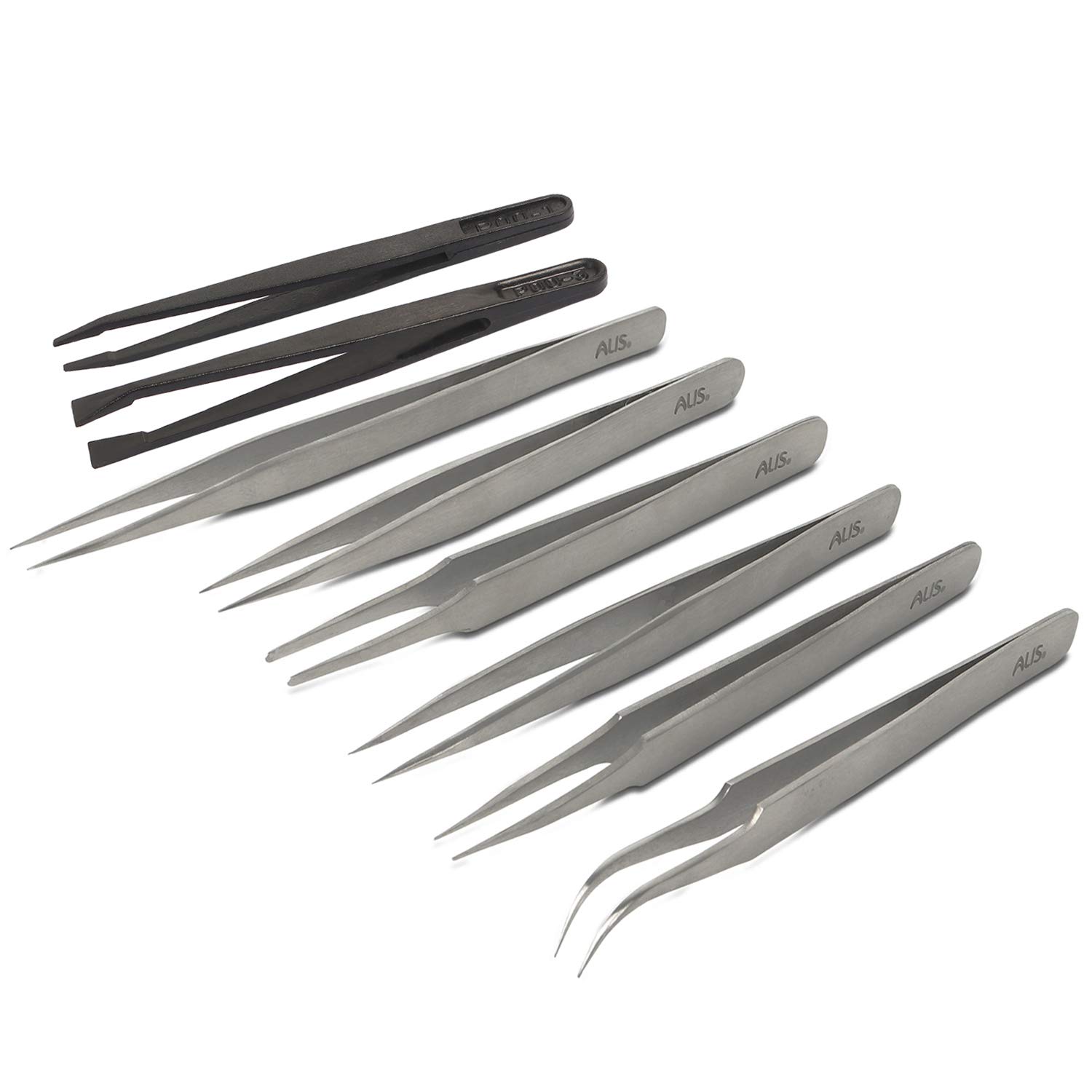 Alis Professional Tweezer 8 Pcs Precision Tweezer Kit Anti-Static Tweezers Set Electronics, Mobile, Gadget and Jewelry Crafting etc. (Stainless Steel 8 Pcs Set) (B08RDN6VYN) Amazon Price History, Amazon Price Tracker