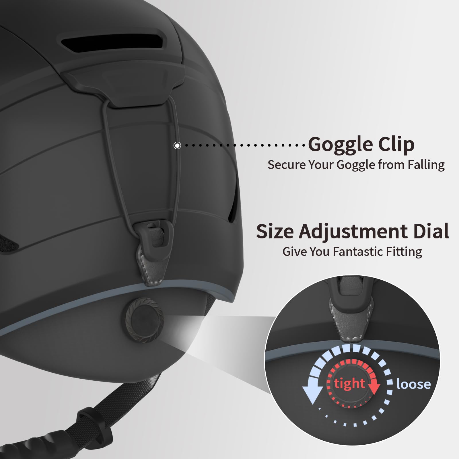 Kask narciarski dla kobiet, mężczyzn i młodzieży, kask snowboardowy z 7 indywidualnymi otworami wentylacyjnymi, kask śnieżny z powłoką ABS PC, pianka EPS, dopasowanie tarczy, wyjmowana wkładka