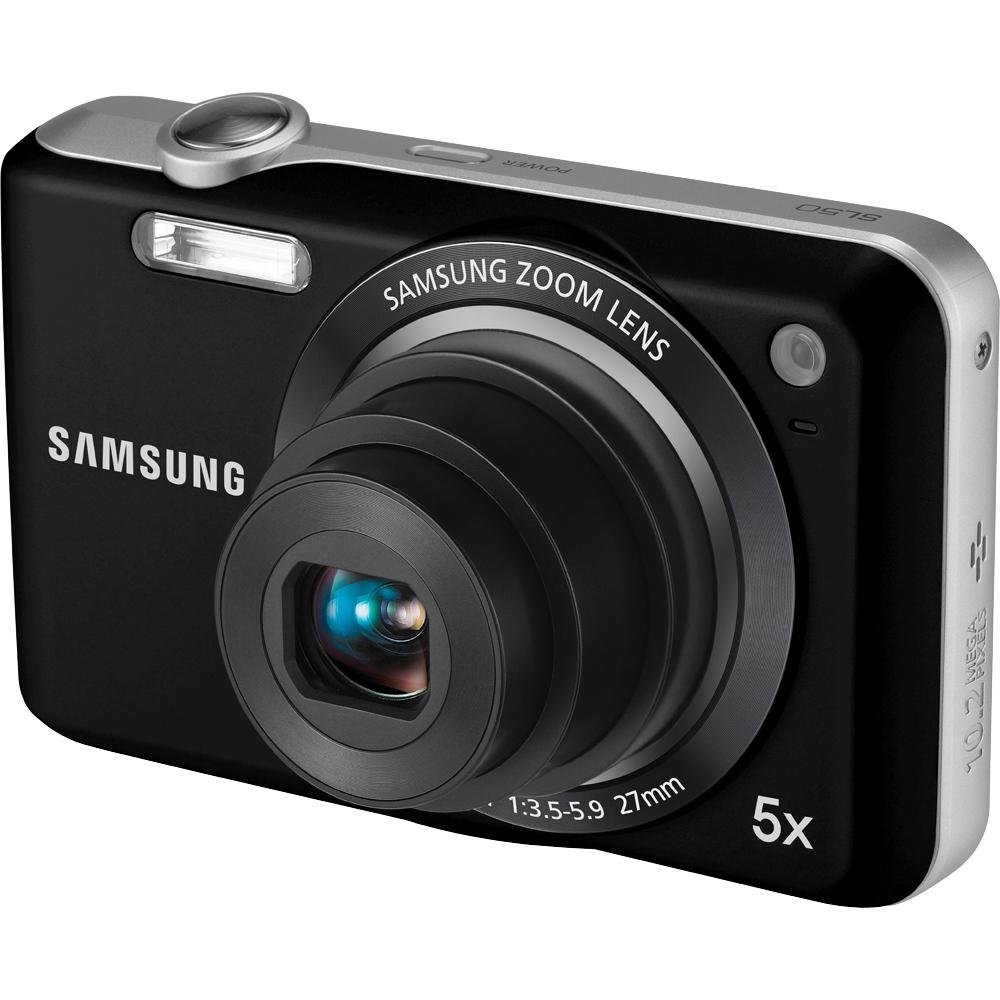 Samsung Câmera digital SL50 de 10,2 MP com zoom óptico de 5x e