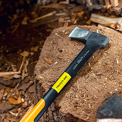 Tz Tape 18Mm 0.7 Laminated Yellow Replacement For Ptouch Tze Black On Yellow Compatible With Brother P-Touch Label Maker Refills Ptd400 Ptd600 Ptd400Ad Ptp710Bt, 3/4 Inch X 26.2 Feet, 2 Pack #TOP7