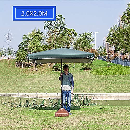 Parasol rectangular azul CLSDRZC de gran tamaño para terraza y jardín 5