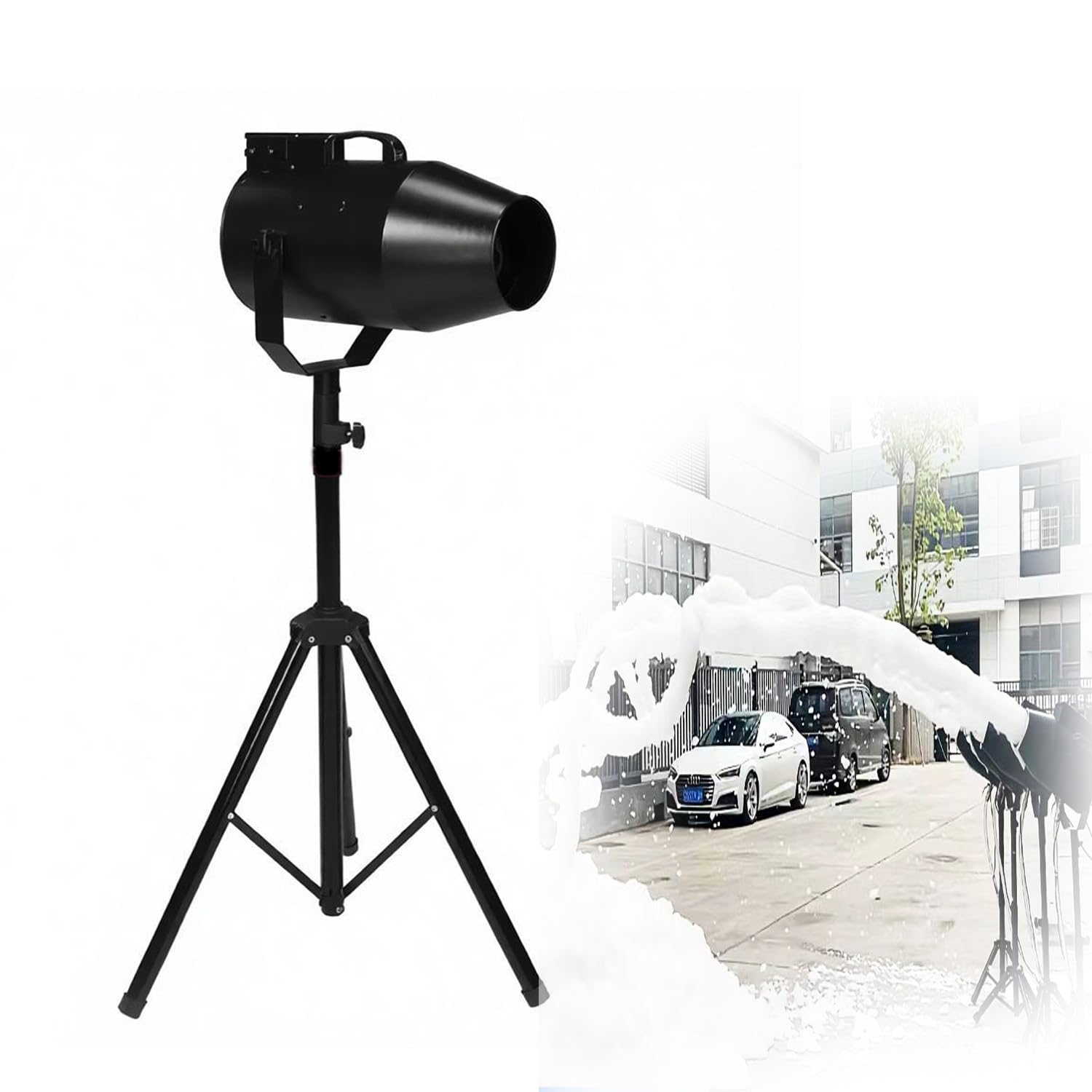 1000w Professional Foam Cannon, Large Output for Indoor & Outdoor Scenes