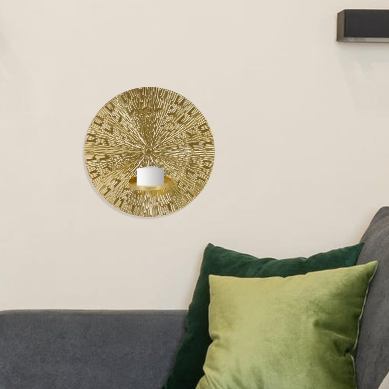 Ciieeo Wandmontierter Kerzenhalter Aus Metall Elegante Wanddeko Für Wohnzimmer Hochzeit Und Bankett Kreativer Teelichthalter Robuste Wandhalterung Für Hotel Und Restaurant