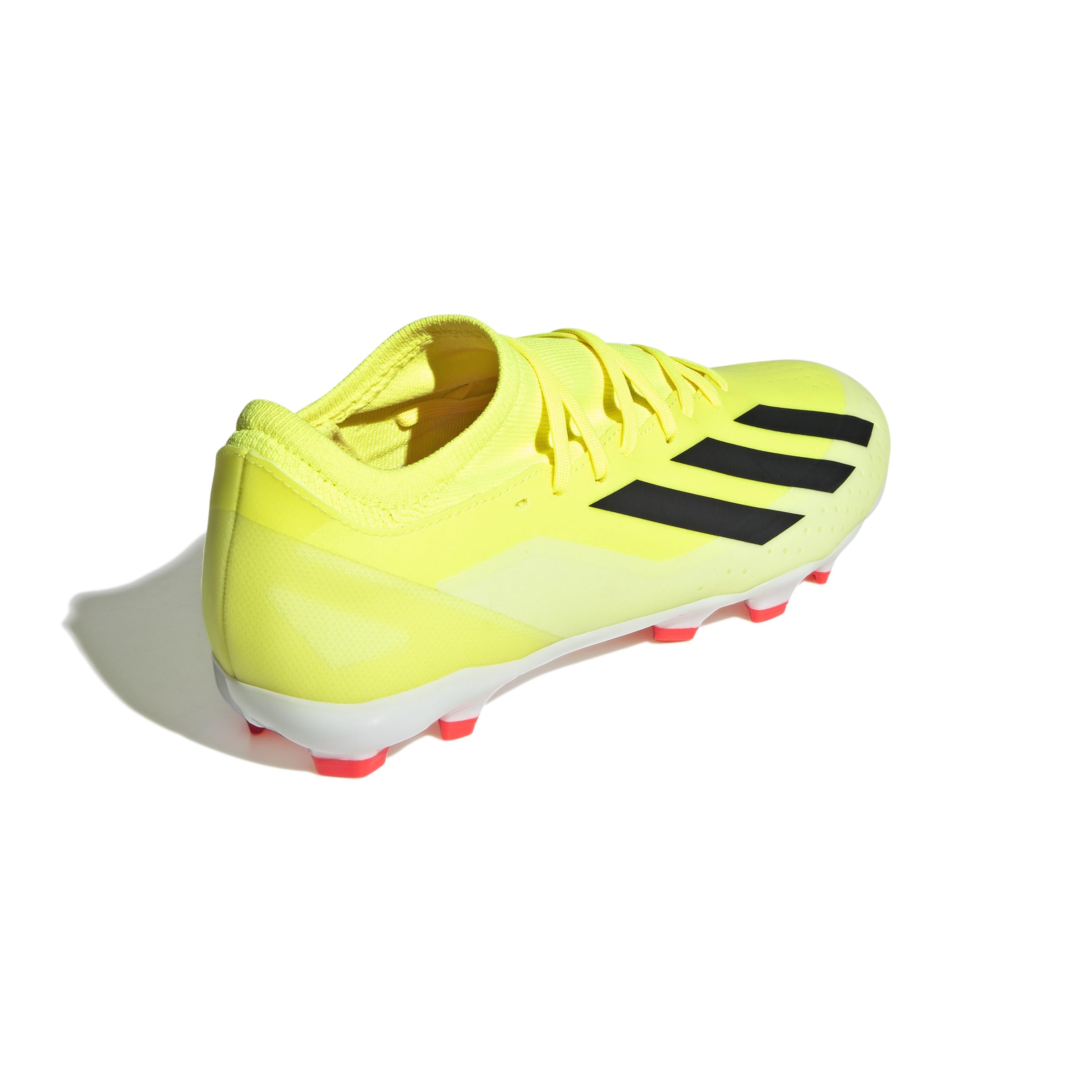 adidas Uniseks X Crazyfast League Multi-Ground Boots, Solar yellow/Core black/Cloud white, 44 2/3 EU