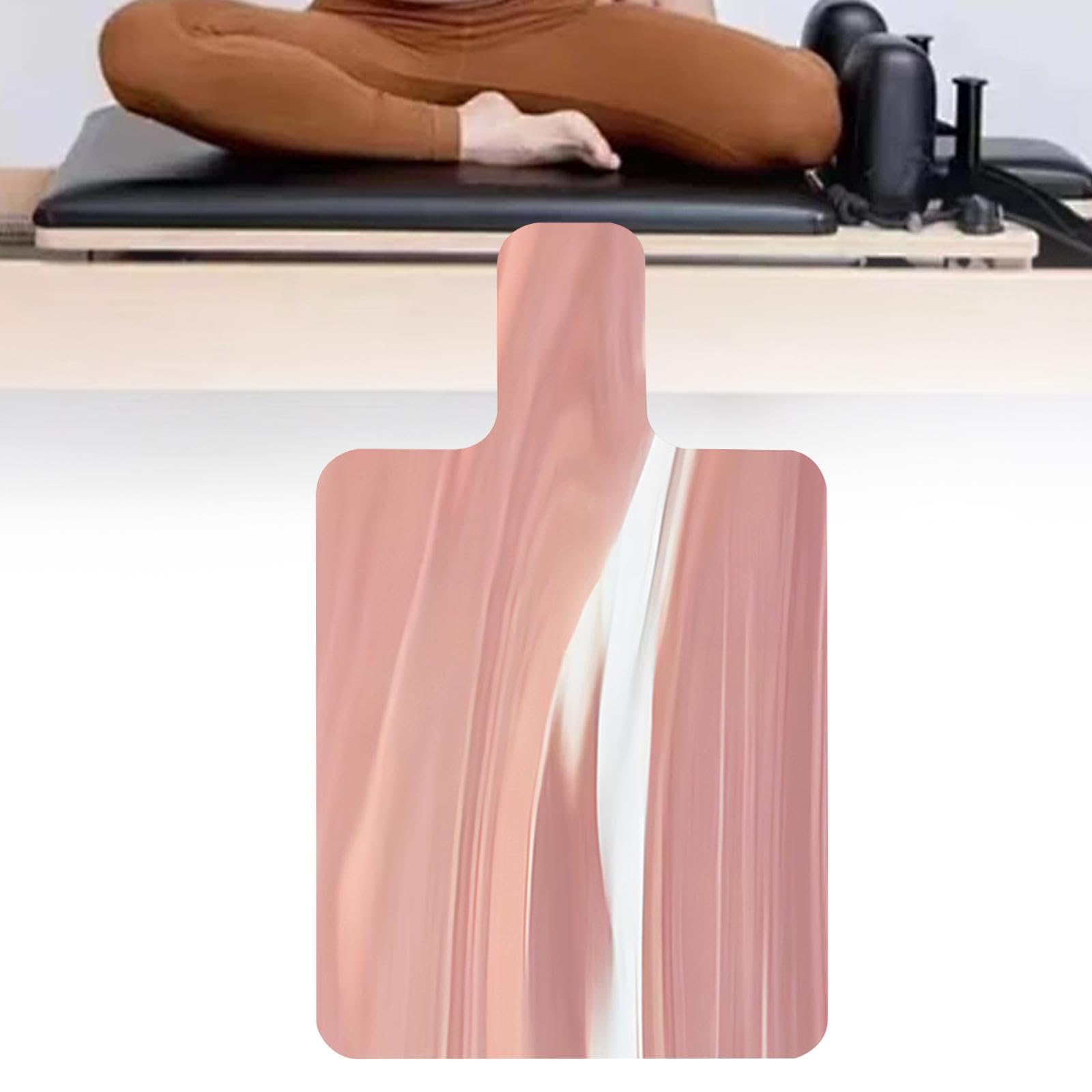 Tappetino per Pilates Reformer, Antiscivolo, Accessori, Tappetino Pieghevole, Attrezzatura, Tappetino per Meditazione, Protezione in Gomma Scamos