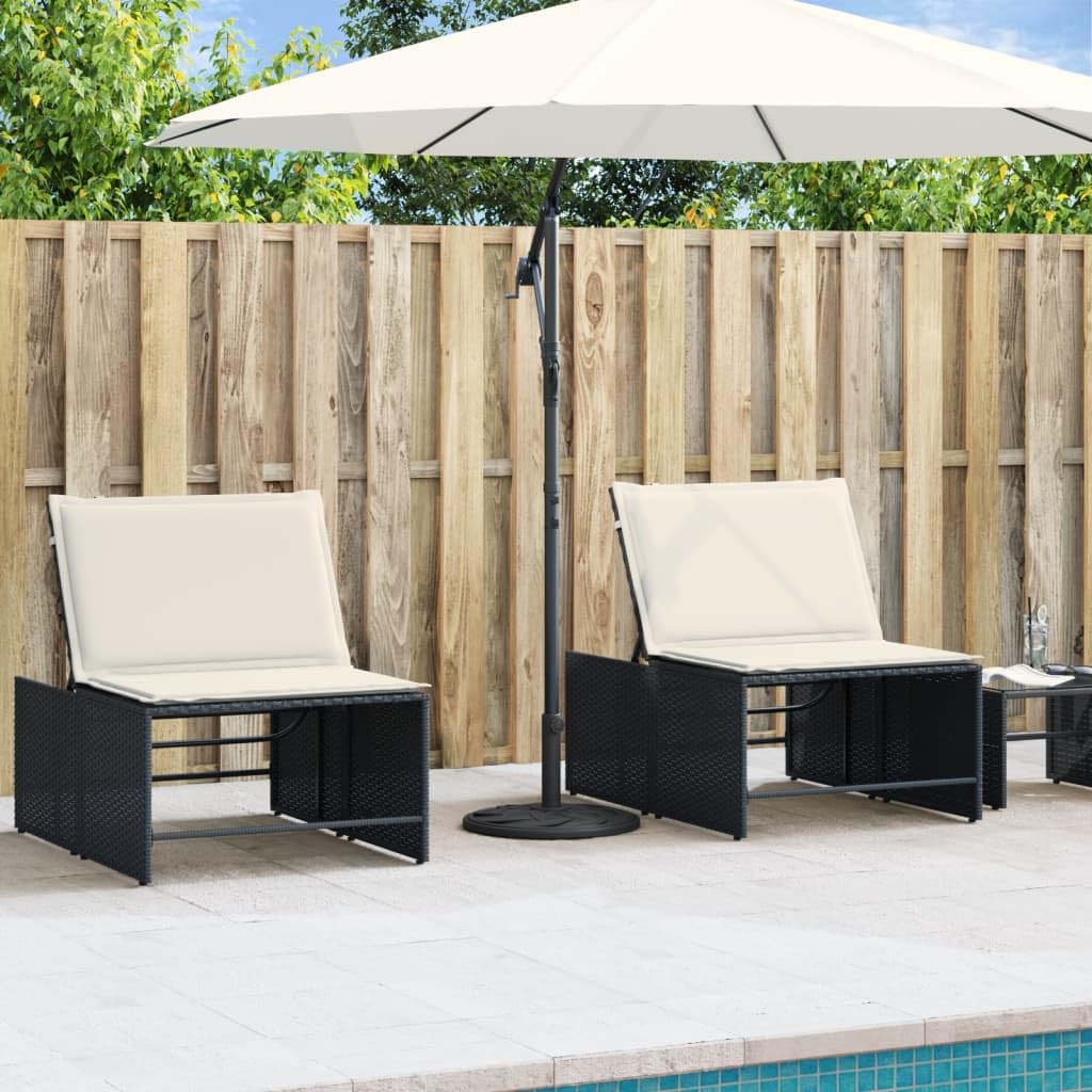Supporto per ombrellone nero con motivo curvo, peso 12 kg, per palo Ø 38/48 mm, stabile base per ombrellone in PE e cemento, adattatore incluso per balcone, terrazza, giardino, patio e