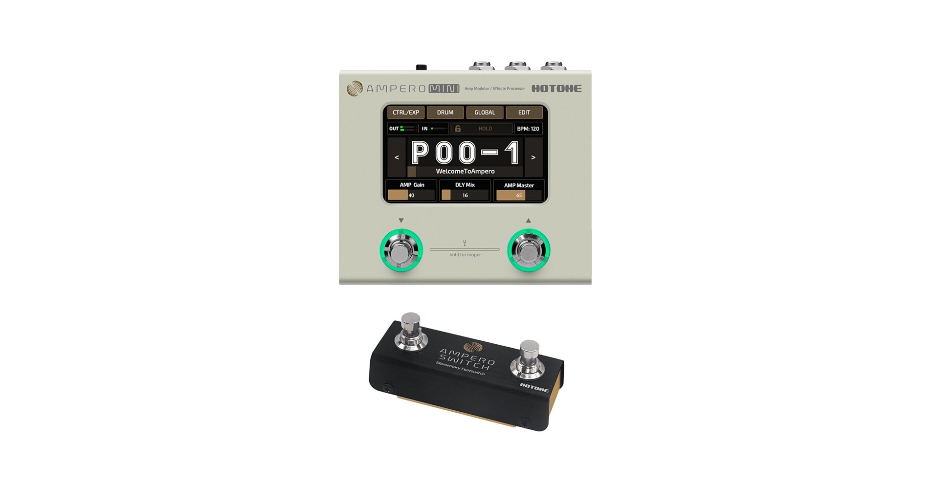 美品 Ampero Mini + Ampero Switch セット Ampero Switch – Hotone Audio