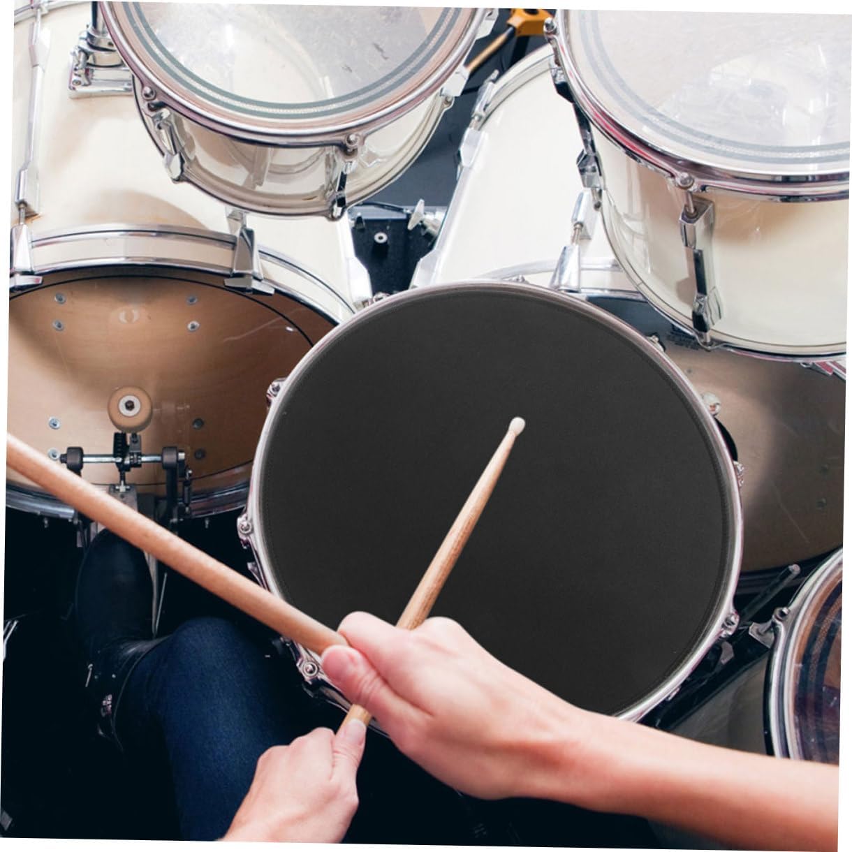Drum Mute Pad Practice Pad for Snare and Cymbals Noise Reduction Easy to Install for Drummers for Home and Studio Use