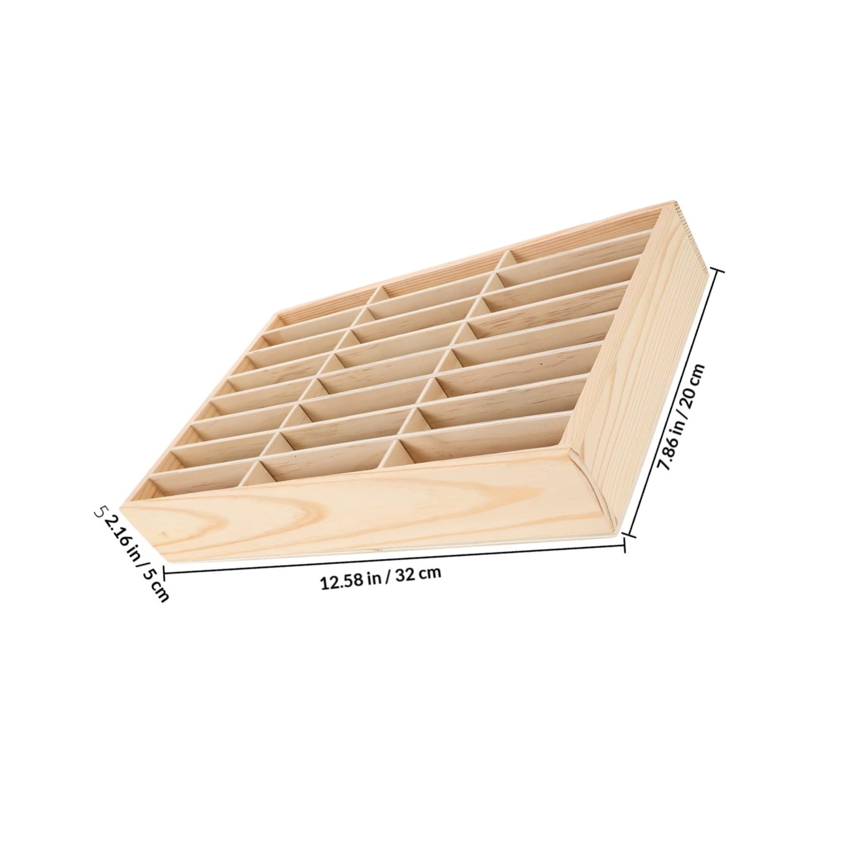 CALLARON Scatola di Immagazzinaggio in Legno Scomparti Multipli per Organizzare Cellulari e Cards, Organizer Scrivania Semplice alla Moda per Decorazioni Scuola e Ufficio