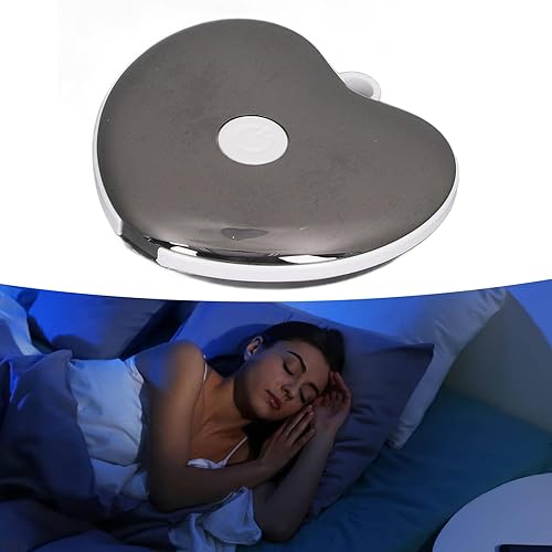 Miniatura 5 de DEEO Sleep Aid Dispositivo de mano para dormir, forma de corazón, alivio de la ansiedad, 3 niveles de fuerza, instrumento de ayuda para dormir