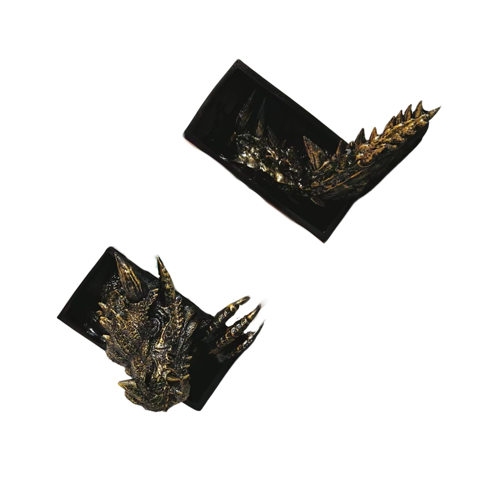 Dragon Bookends Decorative Bookends for Shelf Decors Resin Book Holder Dragon Statues Desk Bookshelf Decorations Gift