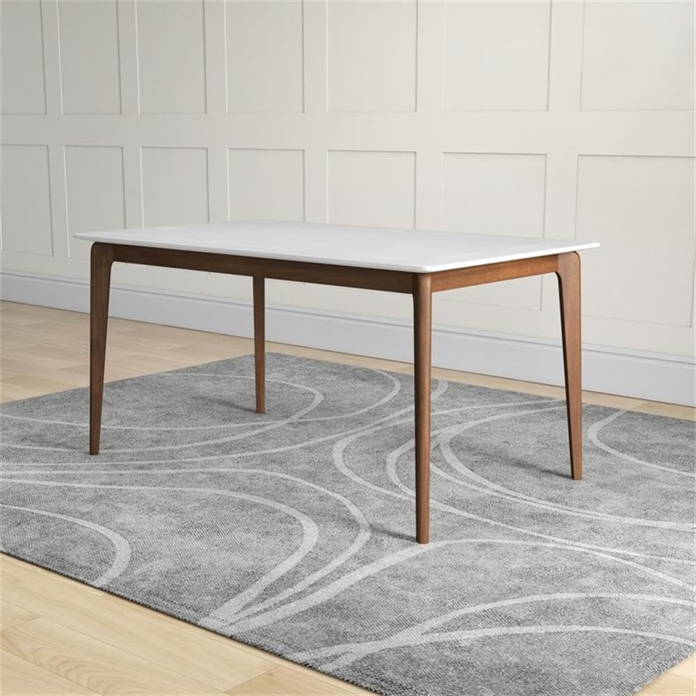 Amazon.com - Sella Modern Solid Wood Walnut White Top
