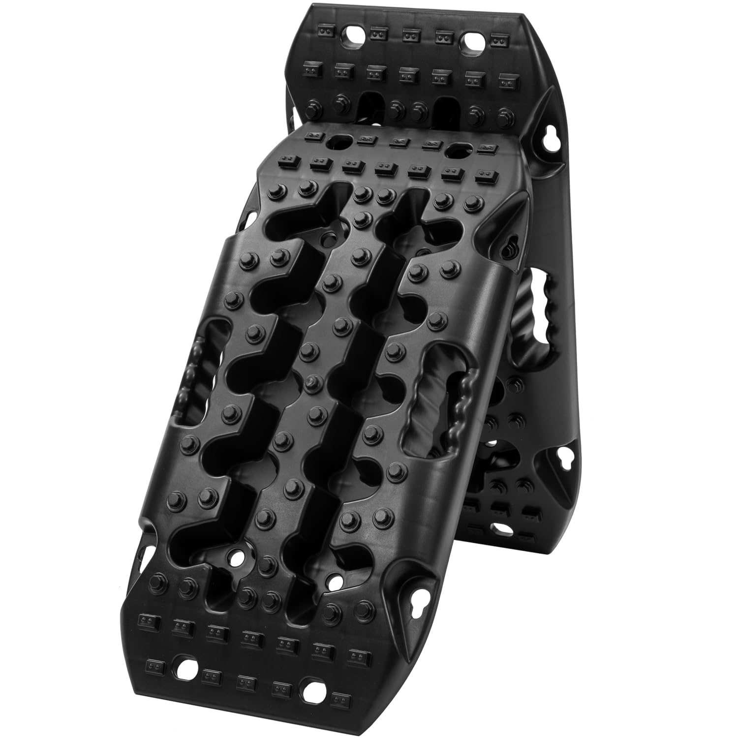 KATSU Tools 2 Piezas 10T Tablas de Tracción de Recuperación, Alfombrillas de Tracción para Llantas del Vehículo Todoterreno para Nieve, Hielo, Barro, Arena, 583 x 300 x 68mm