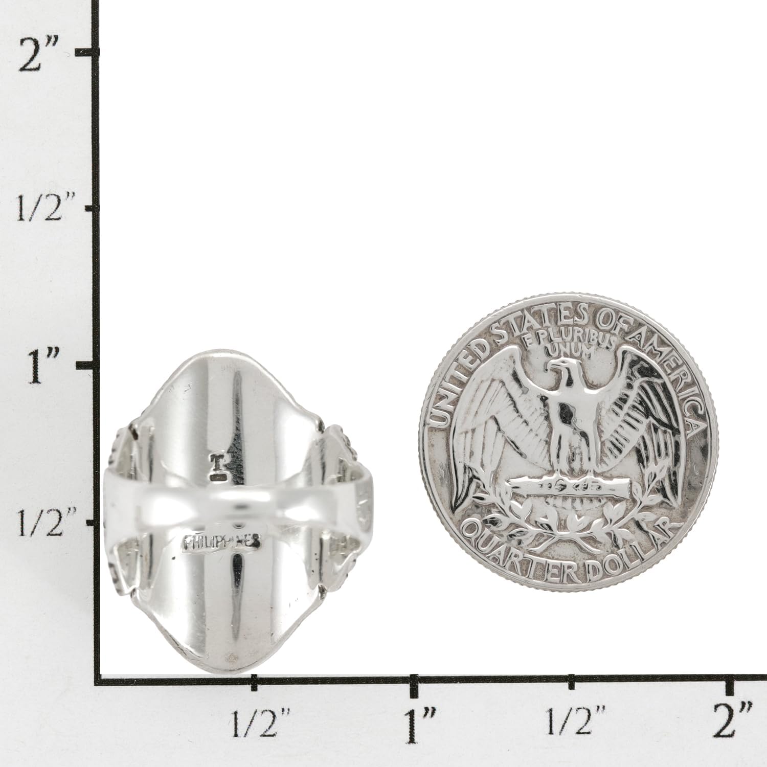 Turquoise Ring Sterling Silver 925 Genuine Gemstones Size 6 to 11 - Image 5