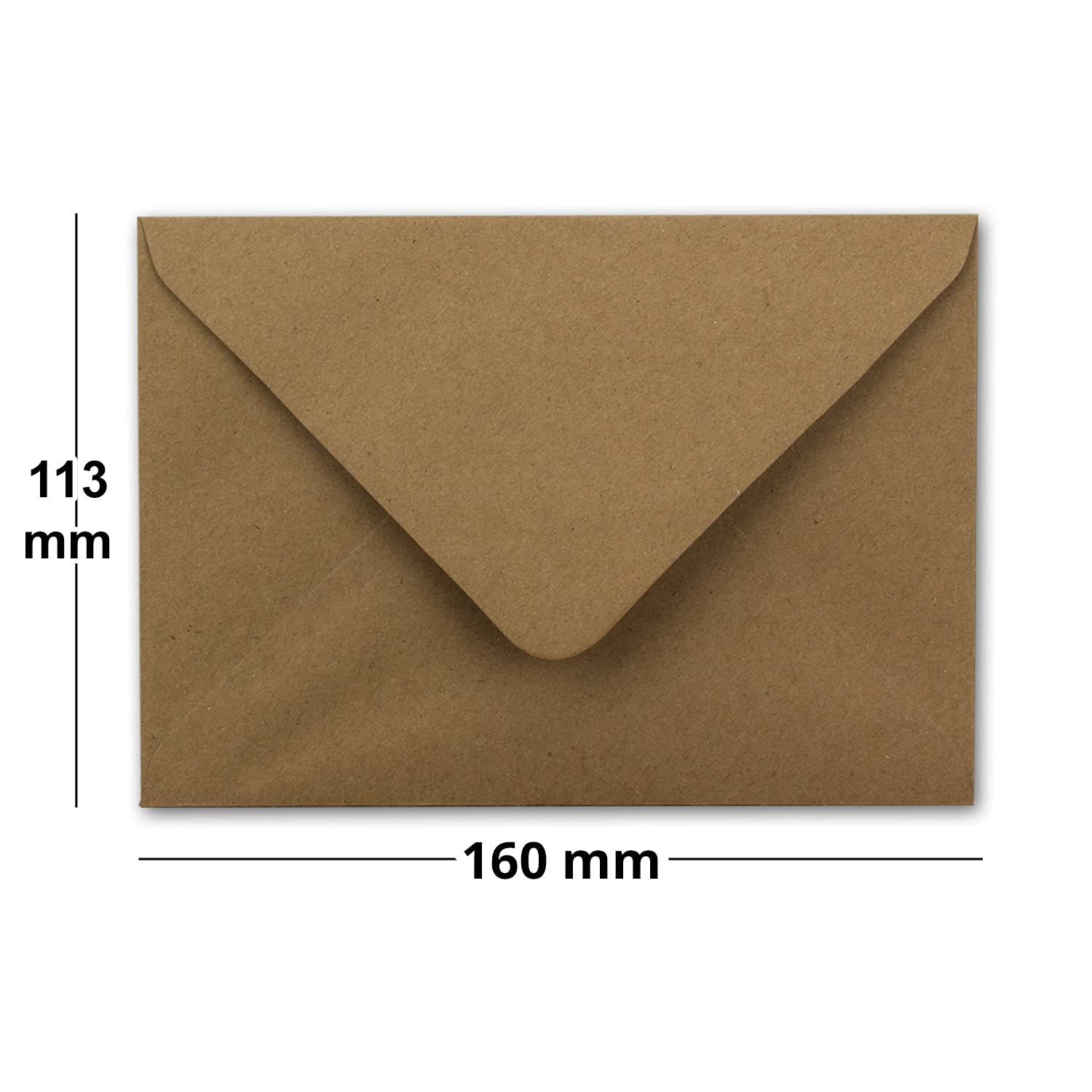 Set di 400 biglietti di carta kraft vintage con buste, carta riciclata marrone naturale – DIN A6/C6 – 10,5 x 14,8 cm – Set di biglietti per bricolage